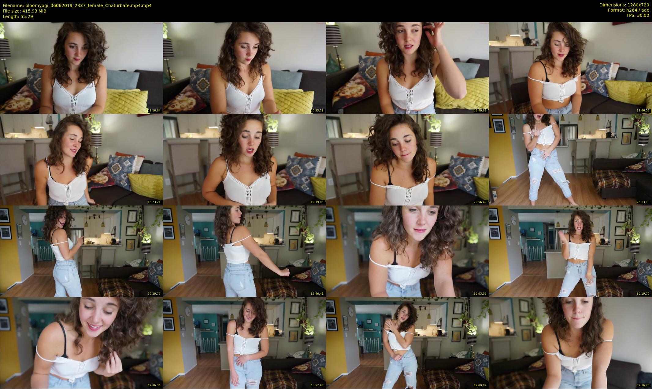bloomyogi — 56 minute Chaturbate female cam show recording, 720p, Jun 6, 2019