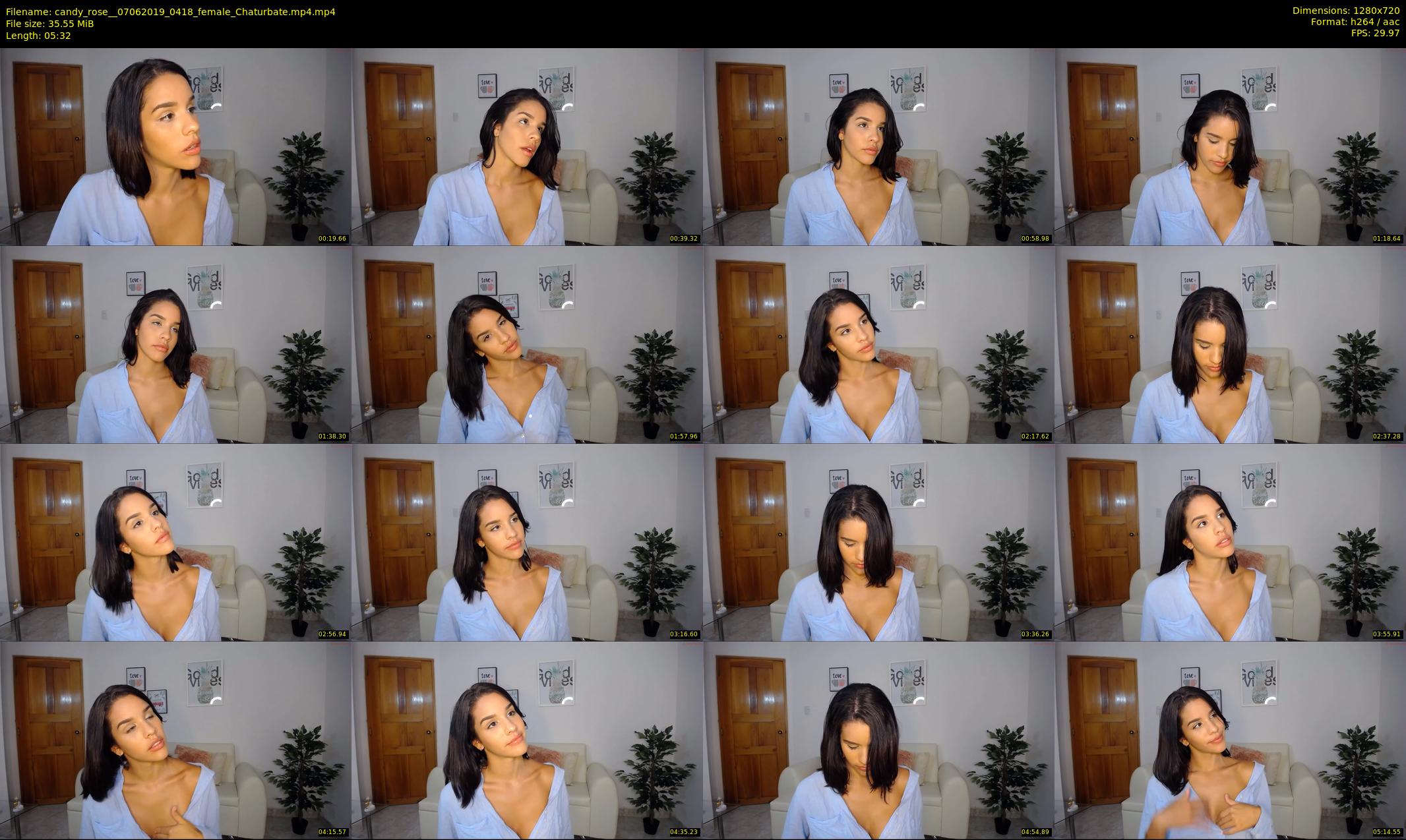 candy_rose_ — 6 minute Chaturbate female cam show recording, 720p, Jun 7, 2019