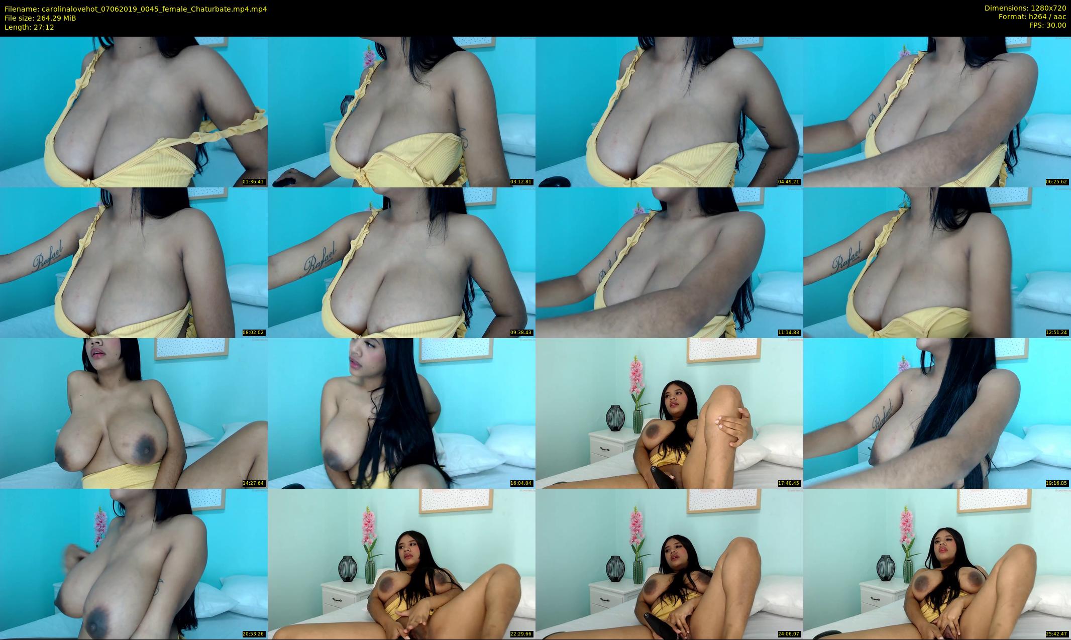 carolinalovehot — 28 minute Chaturbate female cam show recording, 720p, Jun 7, 2019