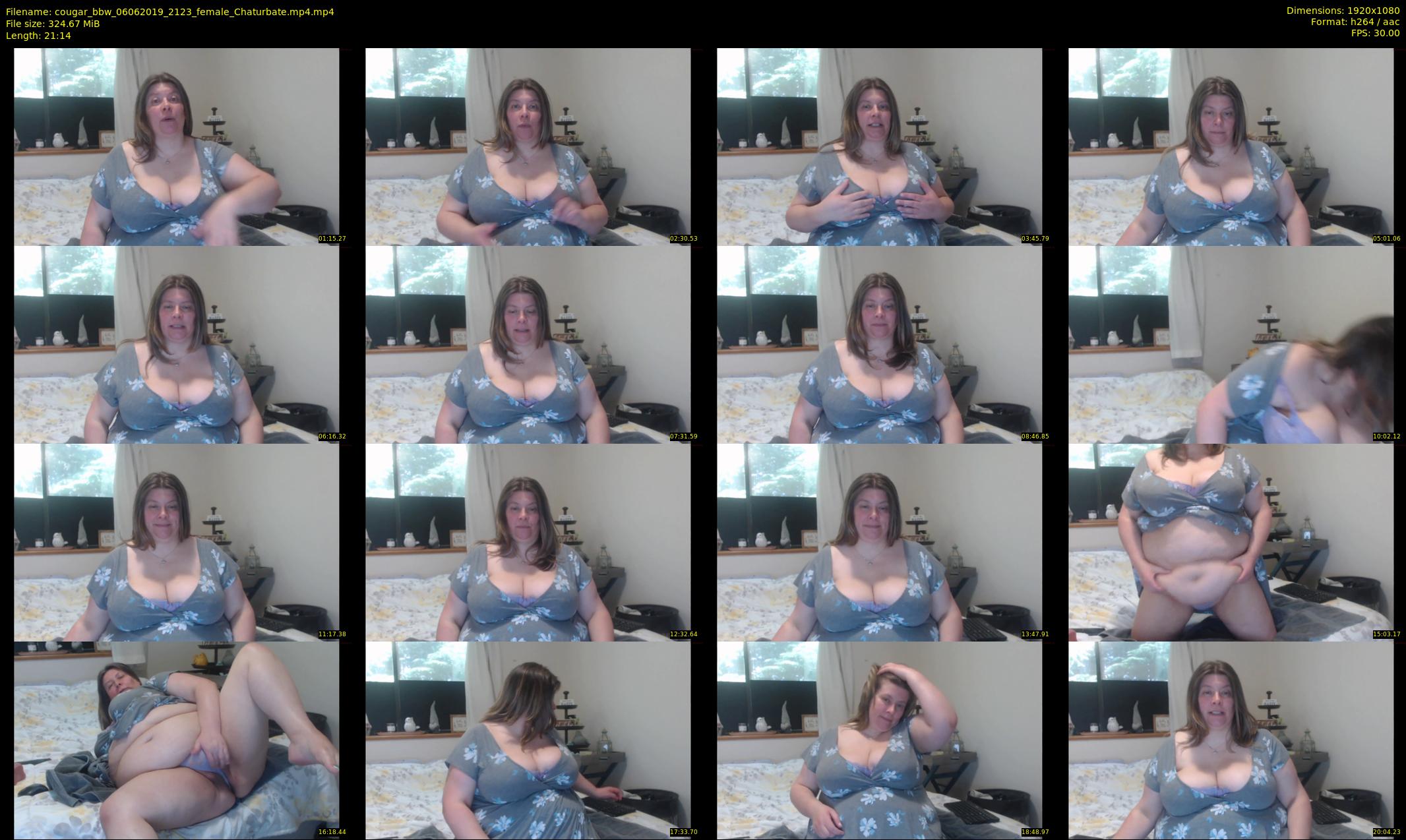cougar_bbw — 22 minute Chaturbate female cam show recording, 1080p, Jun 6, 2019