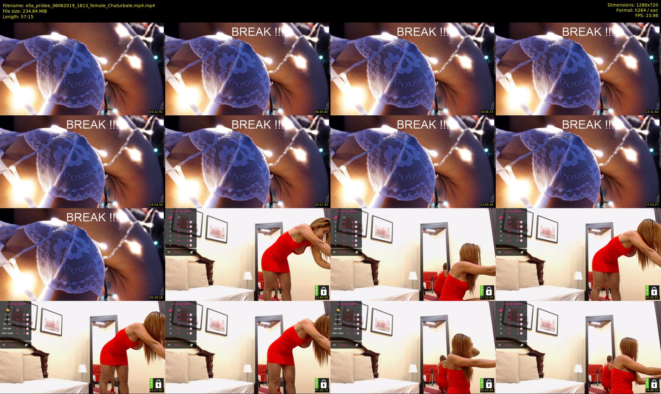 ella_pridee — 58 minute Chaturbate female cam show recording, 720p, Jun 6, 2019