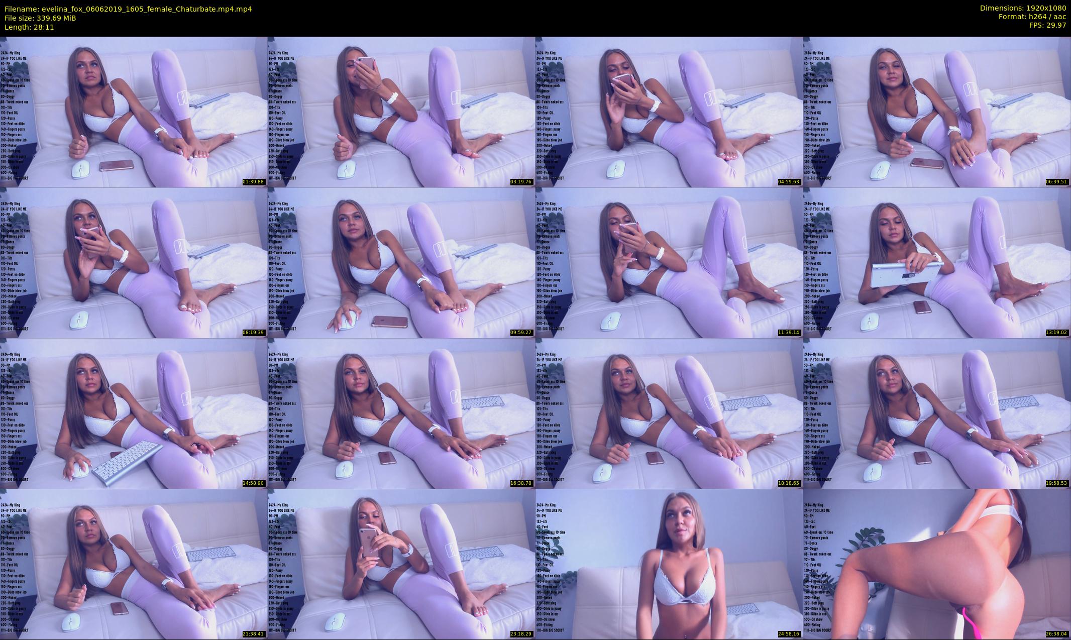 evelina_fox — 29 minute Chaturbate female cam show recording, 1080p, Jun 6, 2019
