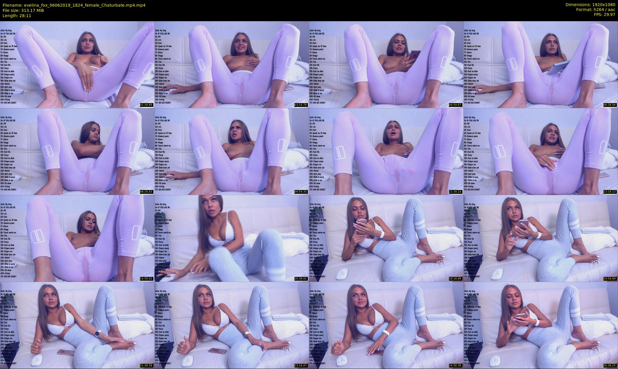evelina_fox — 29 minute Chaturbate female cam show recording, 1080p, Jun 6, 2019