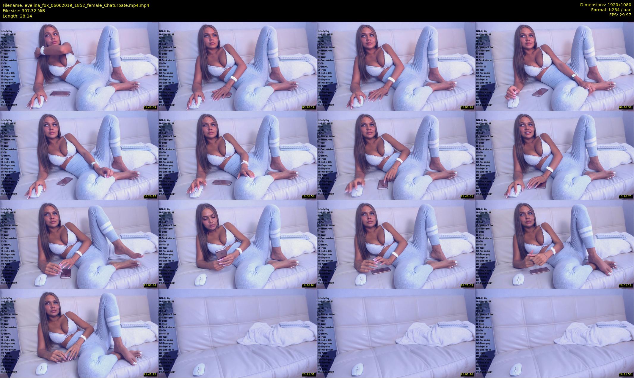 evelina_fox — 29 minute Chaturbate female cam show recording, 1080p, Jun 6, 2019