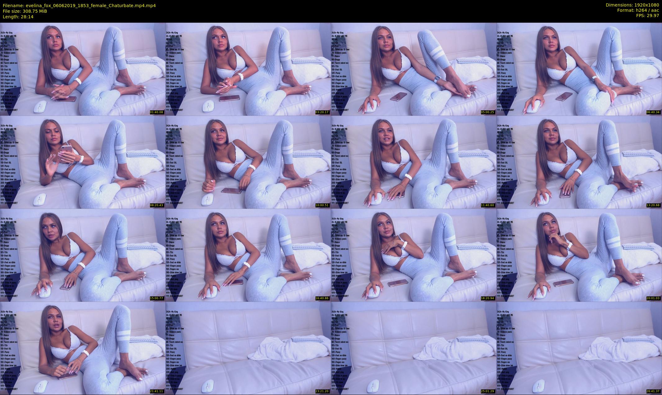 evelina_fox — 29 minute Chaturbate female cam show recording, 1080p, Jun 6, 2019