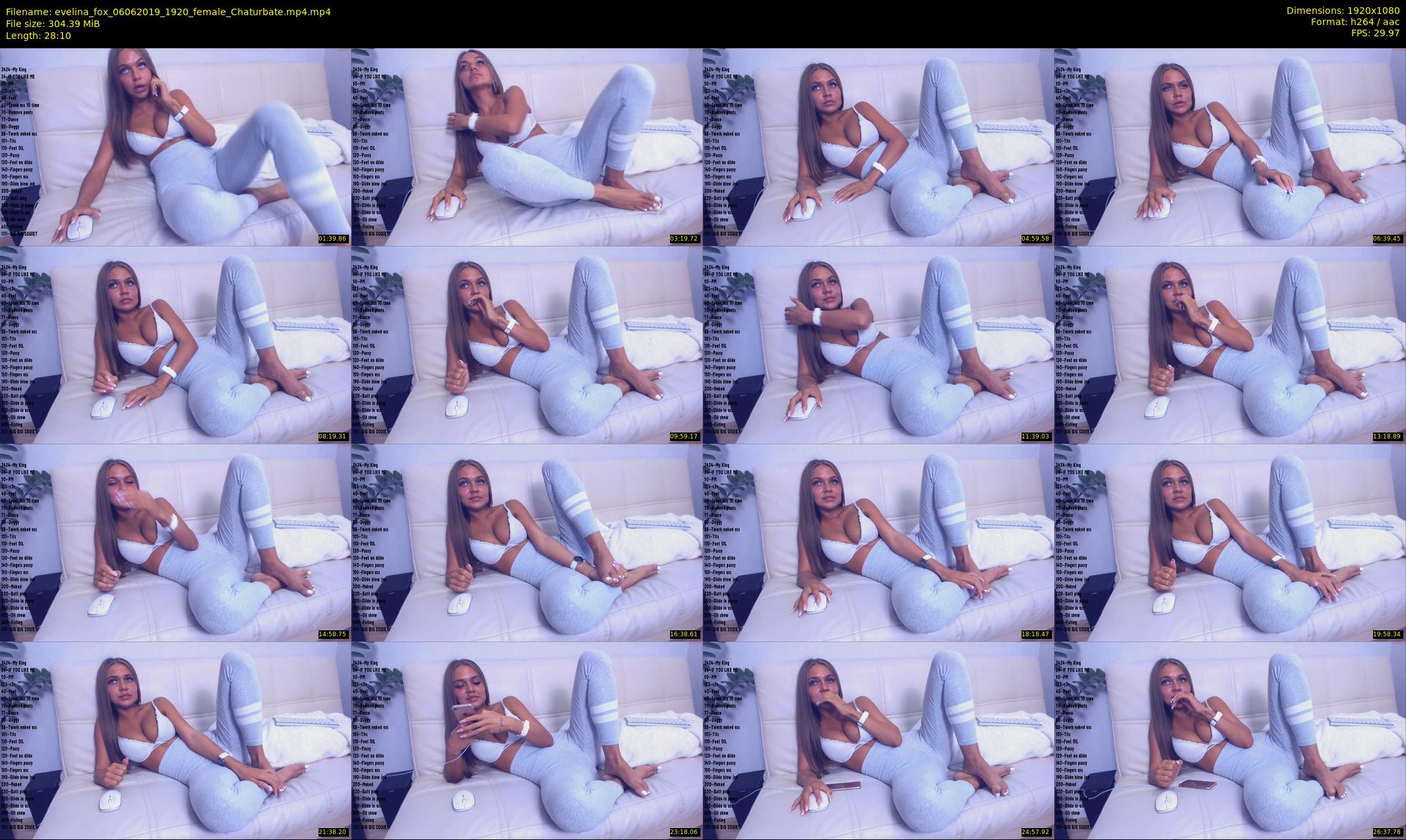 evelina_fox — 29 minute Chaturbate female cam show recording, 1080p, Jun 6, 2019