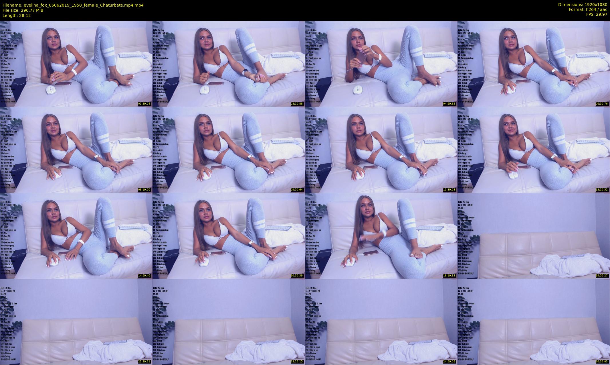 evelina_fox — 29 minute Chaturbate female cam show recording, 1080p, Jun 6, 2019