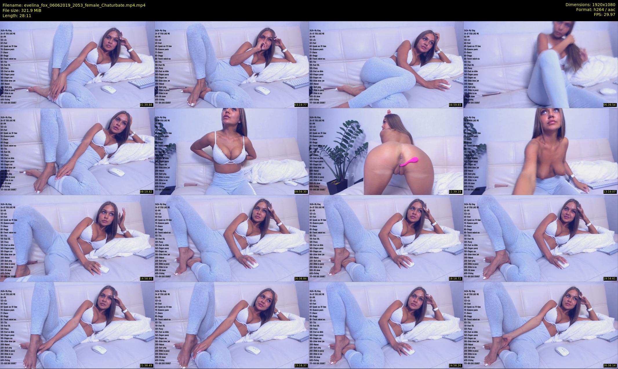 evelina_fox — 29 minute Chaturbate female cam show recording, 1080p, Jun 6, 2019