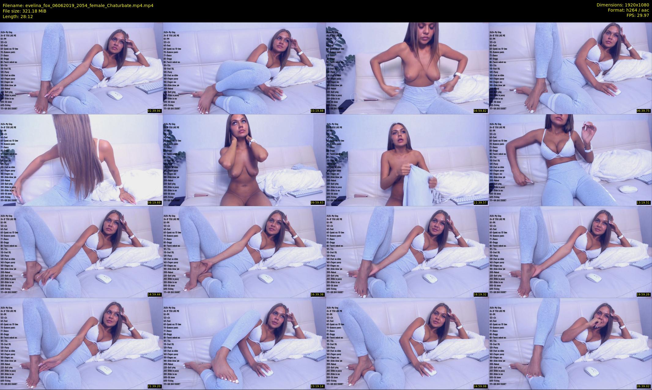 evelina_fox — 29 minute Chaturbate female cam show recording, 1080p, Jun 6, 2019