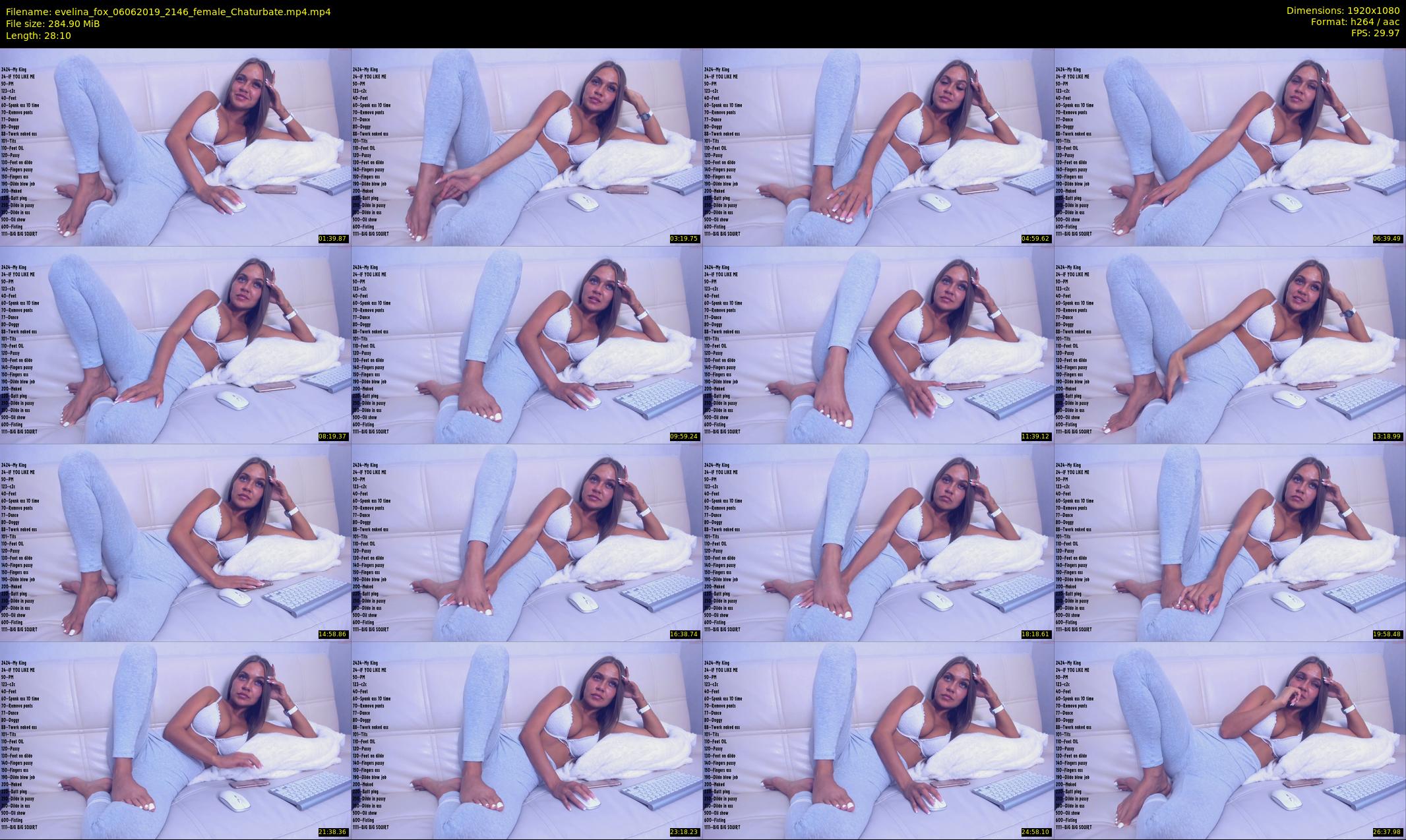 evelina_fox — 29 minute Chaturbate female cam show recording, 1080p, Jun 6, 2019