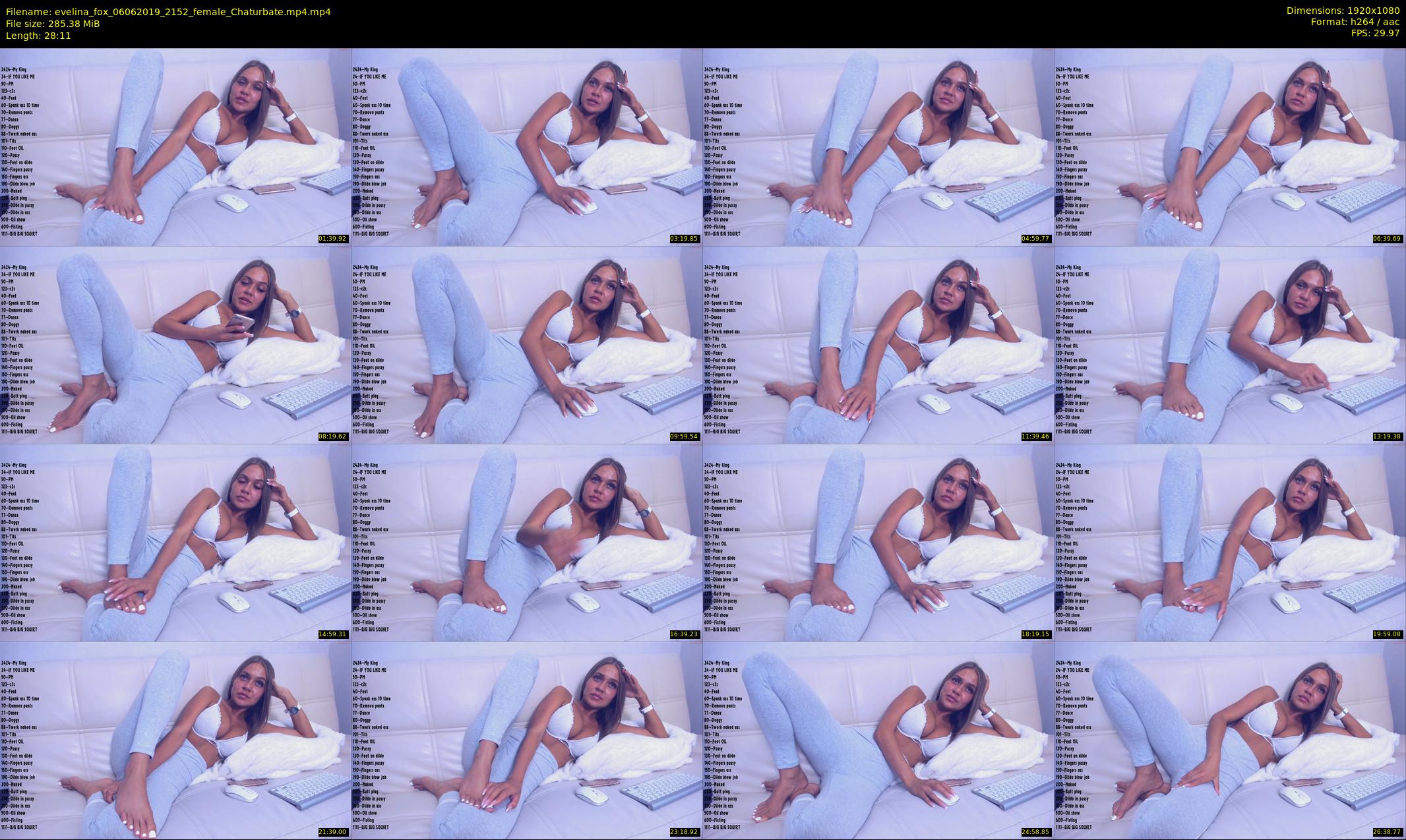 evelina_fox — 29 minute Chaturbate female cam show recording, 1080p, Jun 6, 2019