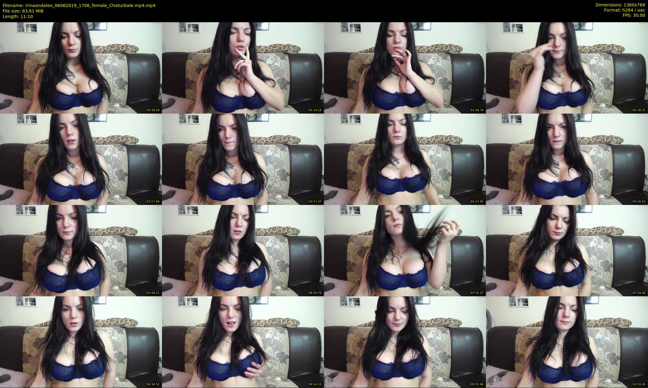 irinaandalex — 12 minute Chaturbate couple cam show recording, 720p, Jun 6, 2019
