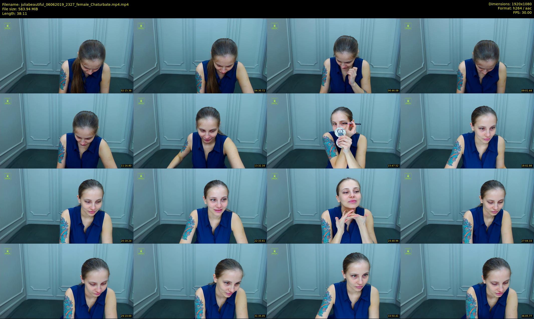 juliabeautiful — 39 minute Chaturbate female cam show recording, 1080p, Jun 6, 2019