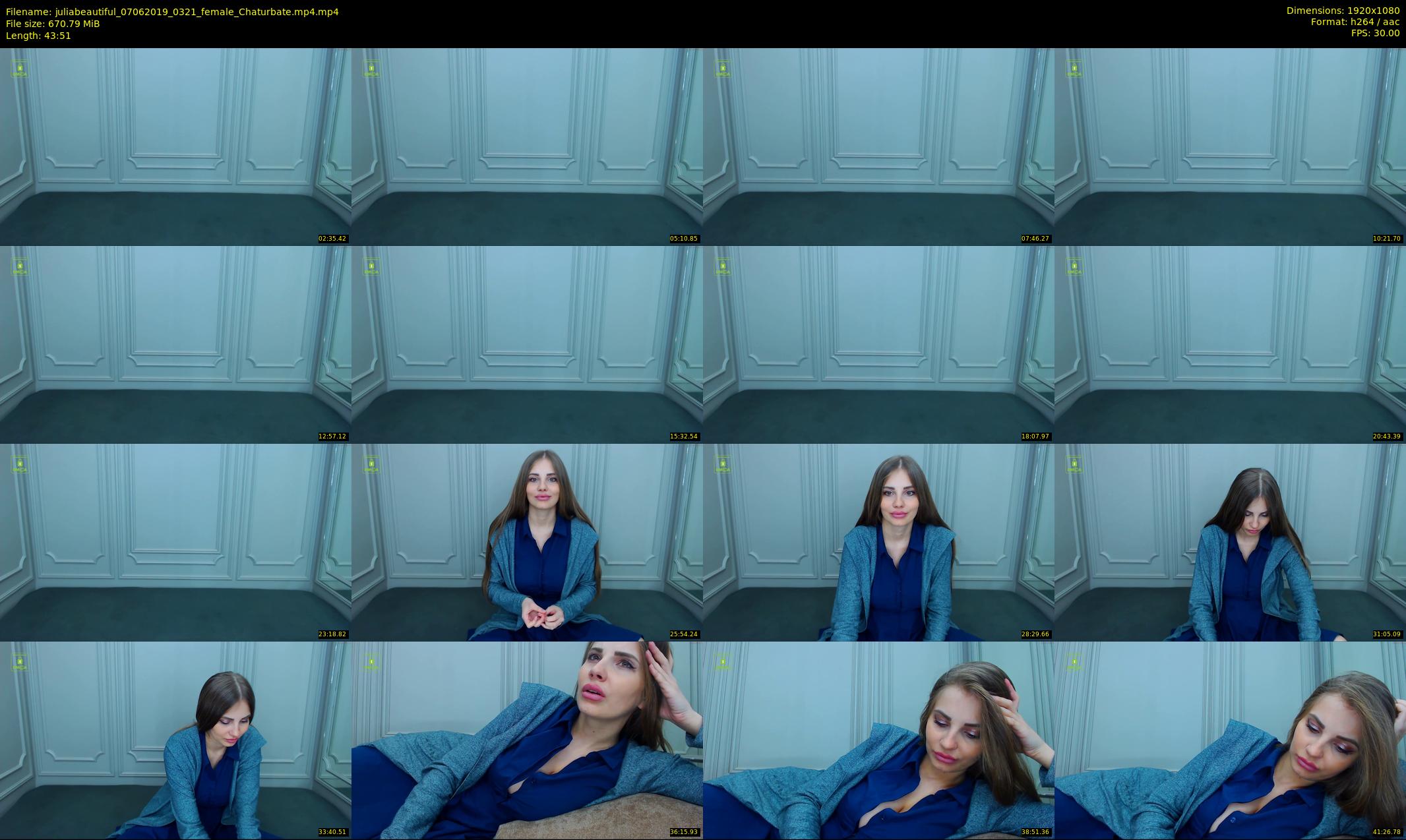 juliabeautiful — 44 minute Chaturbate female cam show recording, 1080p, Jun 7, 2019