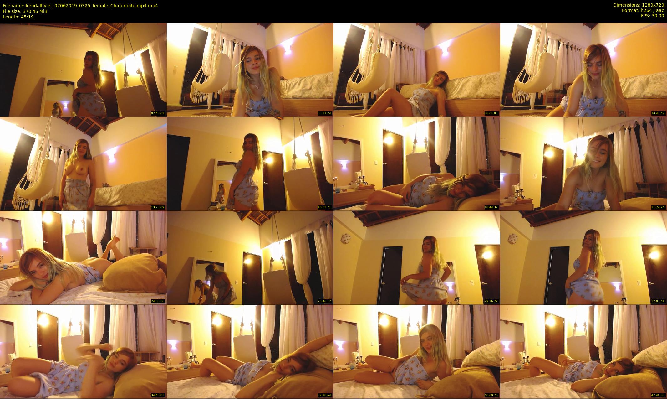 kendalltyler — 46 minute Chaturbate female cam show recording, 720p, Jun 7, 2019
