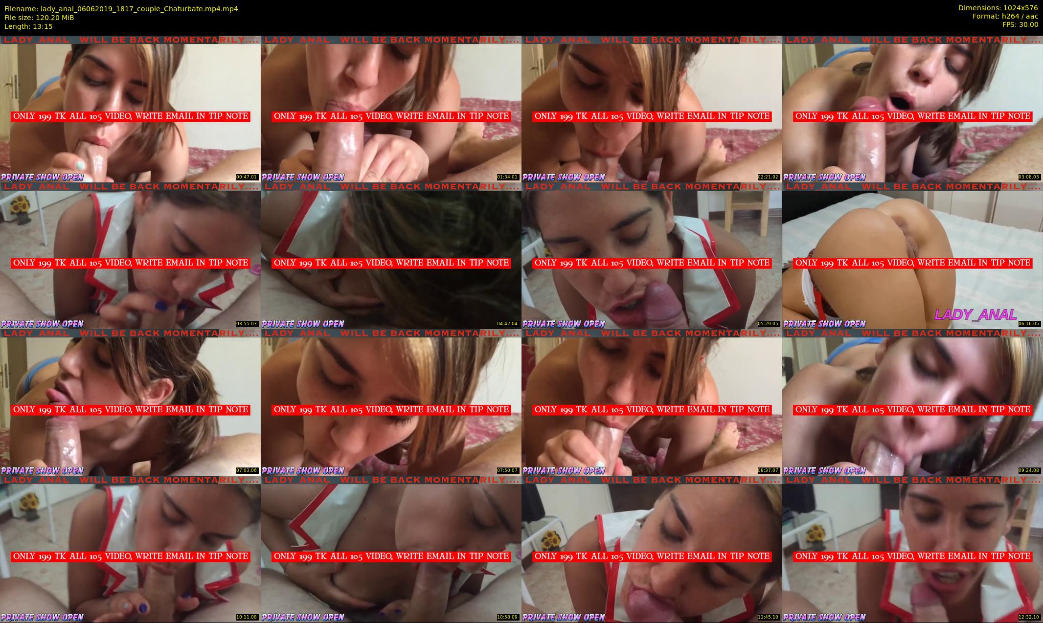 lady_anal — 14 minute Chaturbate female cam show recording, 480p, Jun 6, 2019