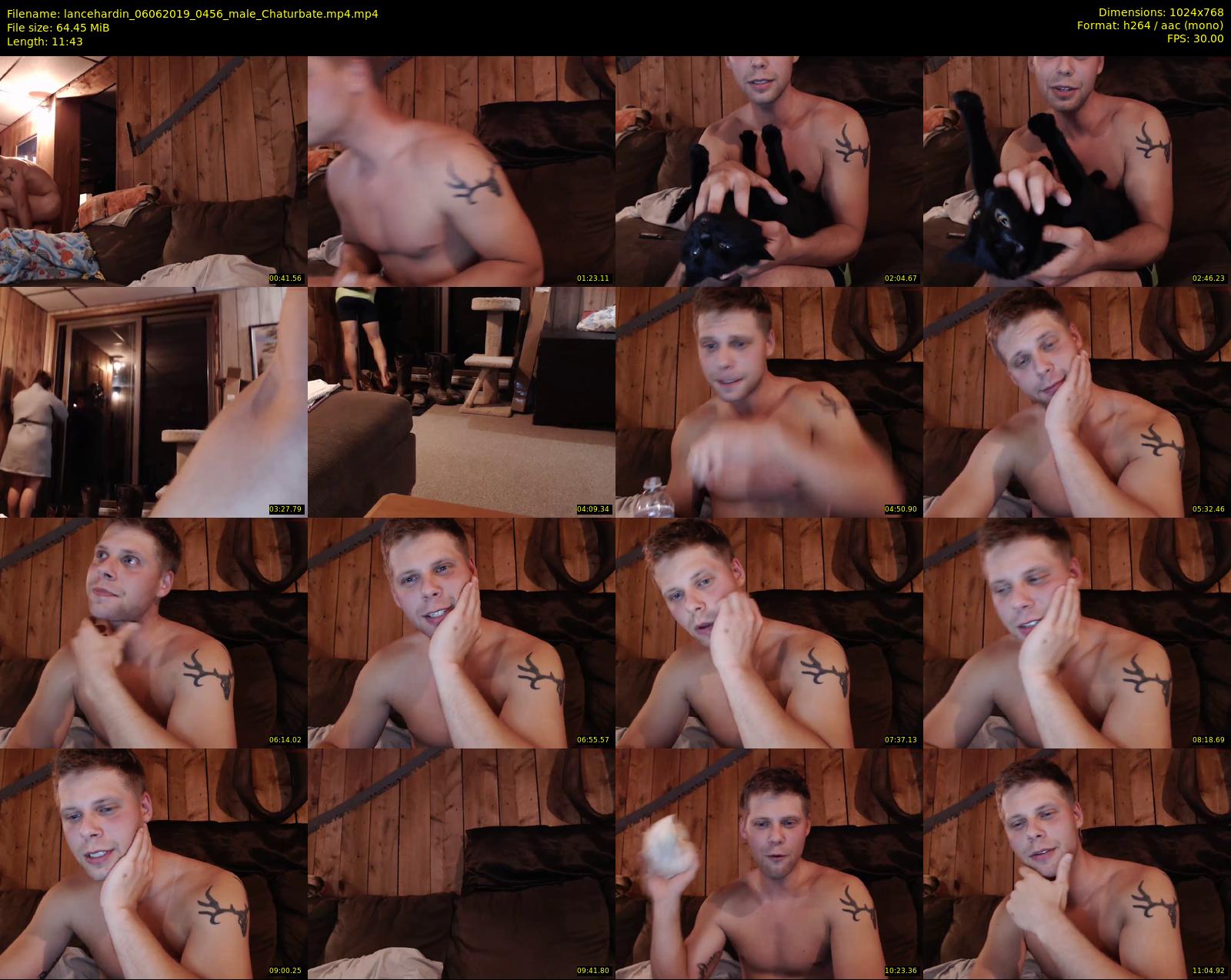 lancehardin — 12 minute Chaturbate male cam show recording, 720p, Jun 6, 2019
