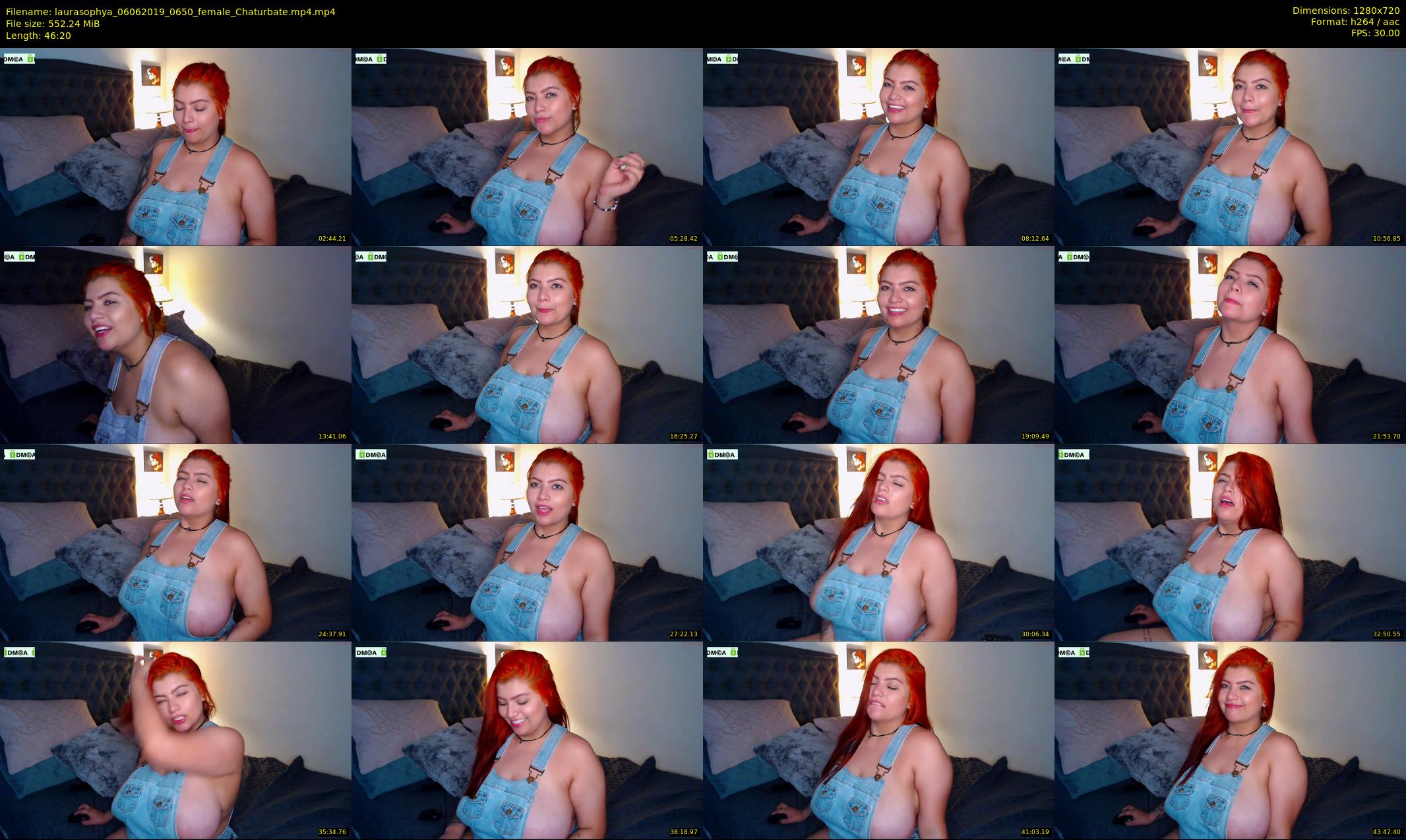 laurasophya — 47 minute Chaturbate female cam show recording, 720p, Jun 6, 2019