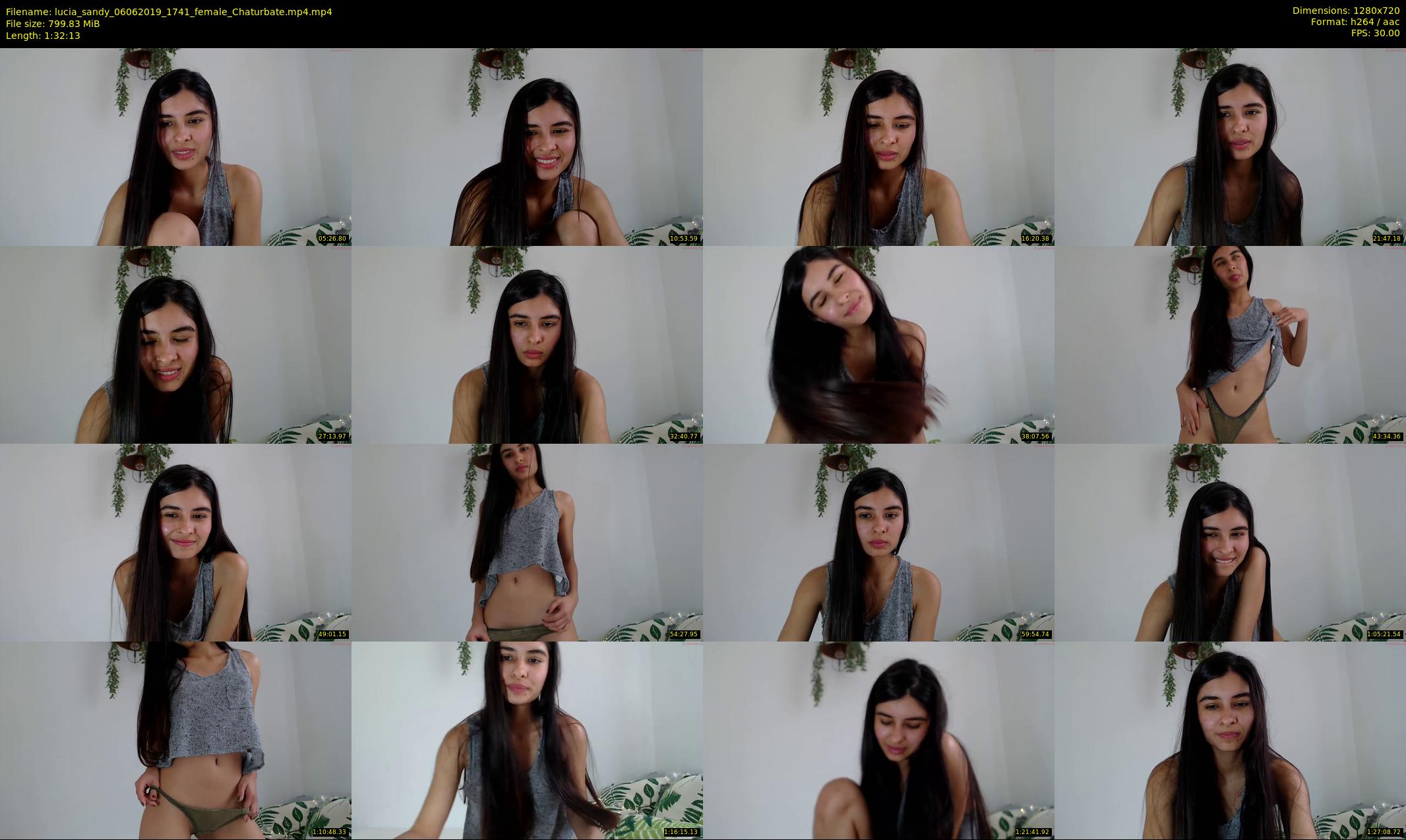 lucia_sandy — 93 minute Chaturbate female cam show recording, 720p, Jun 6, 2019