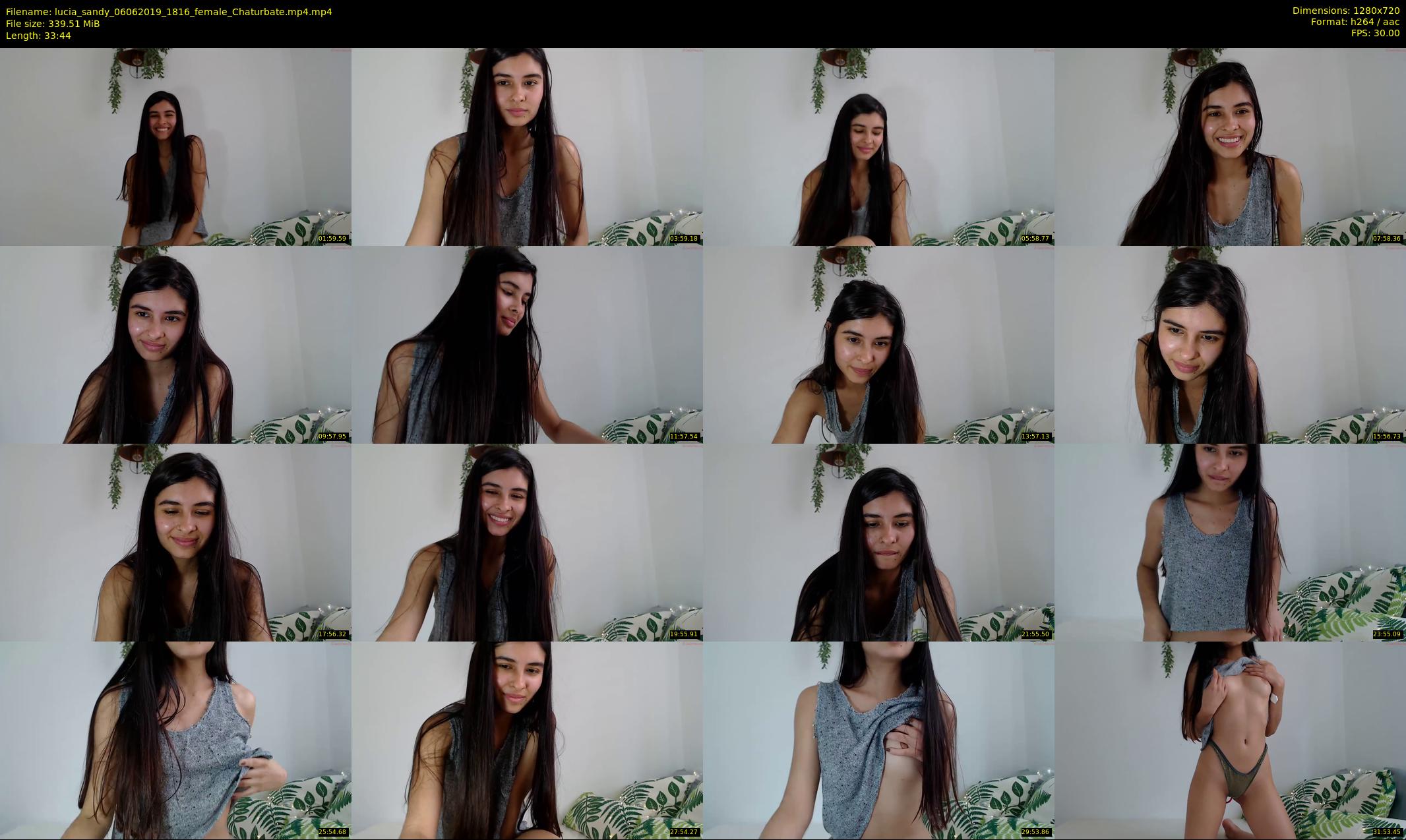 lucia_sandy — 34 minute Chaturbate female cam show recording, 720p, Jun 6, 2019