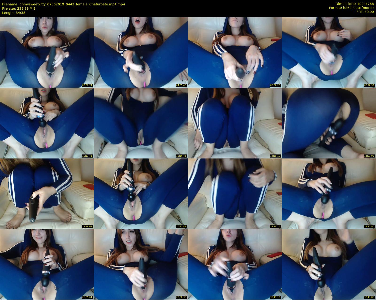 ohmysweetkitty — 35 minute Chaturbate female cam show recording, 720p, Jun 7, 2019