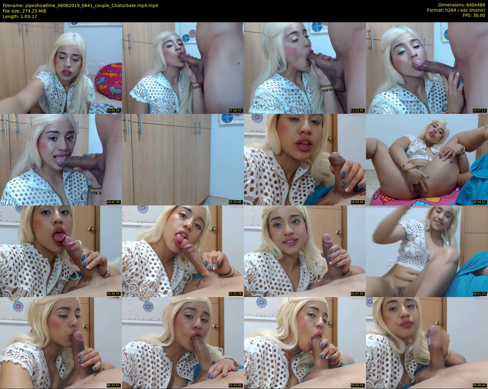 pipeshowtime — 64 minute Chaturbate couple cam show recording, 480p, Jun 6, 2019
