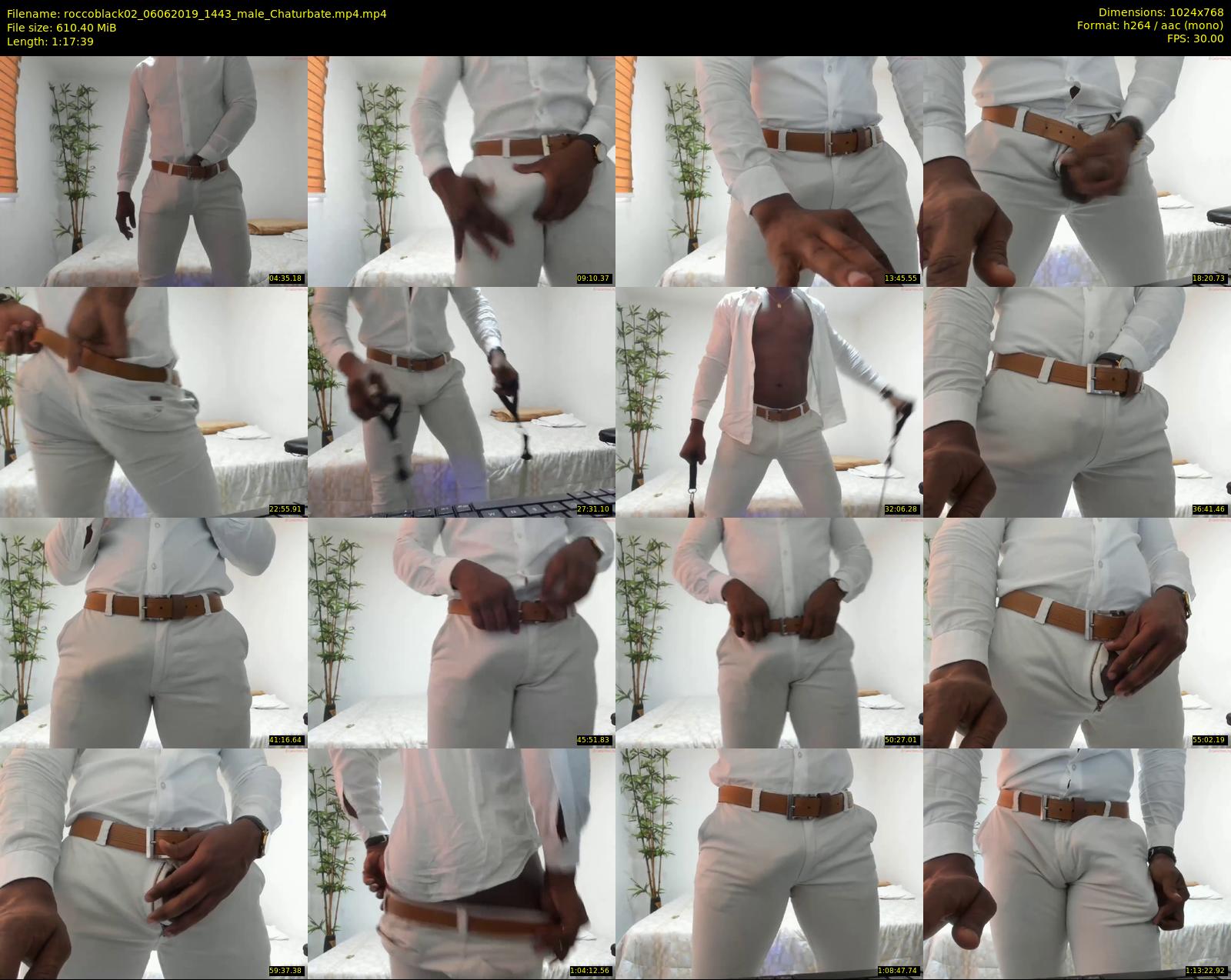 roccoblack02 — 78 minute Chaturbate male cam show recording, 720p, Jun 6, 2019