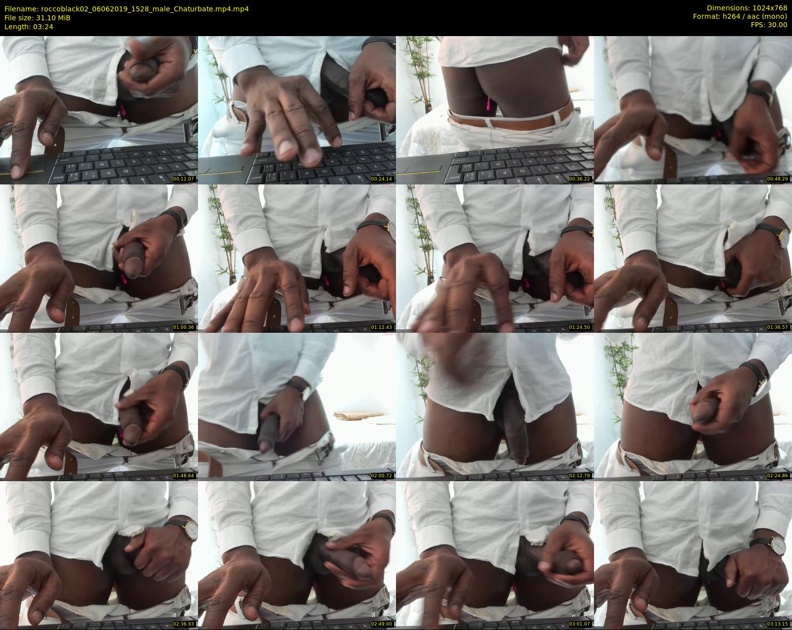 roccoblack02 — 4 minute Chaturbate male cam show recording, 720p, Jun 6, 2019