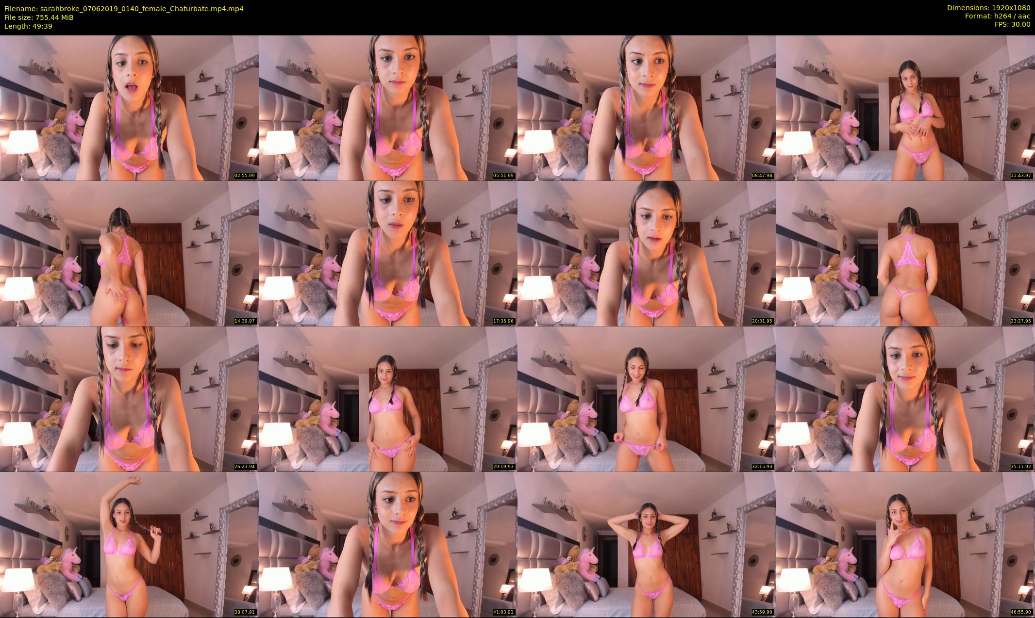 sarahbroke — 50 minute Chaturbate female cam show recording, 1080p, Jun 7, 2019