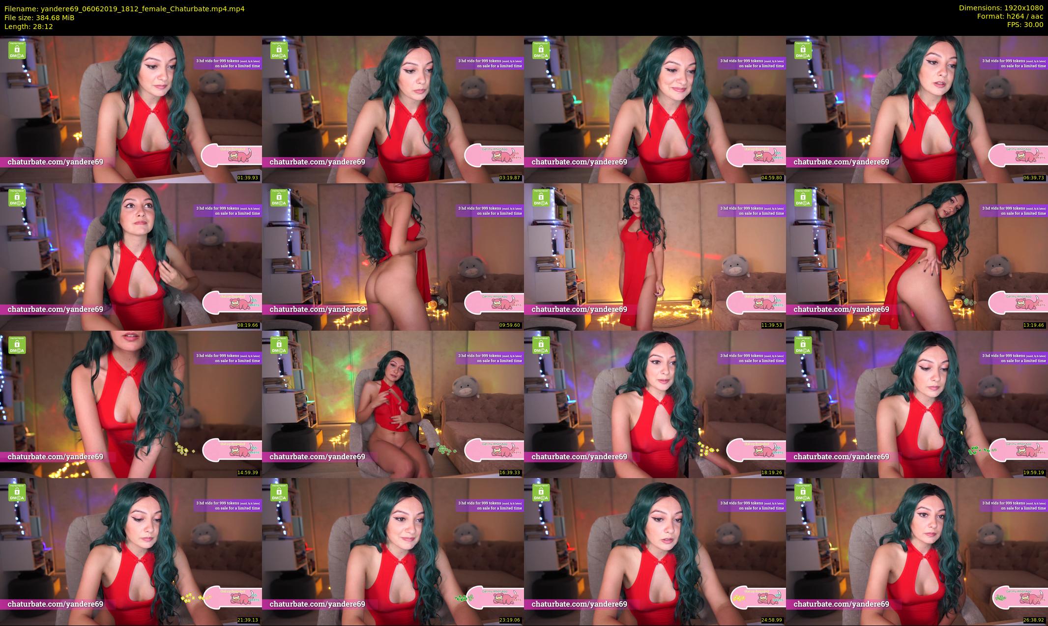 yandere69 — 29 minute Chaturbate female cam show recording, 1080p, Jun 6, 2019
