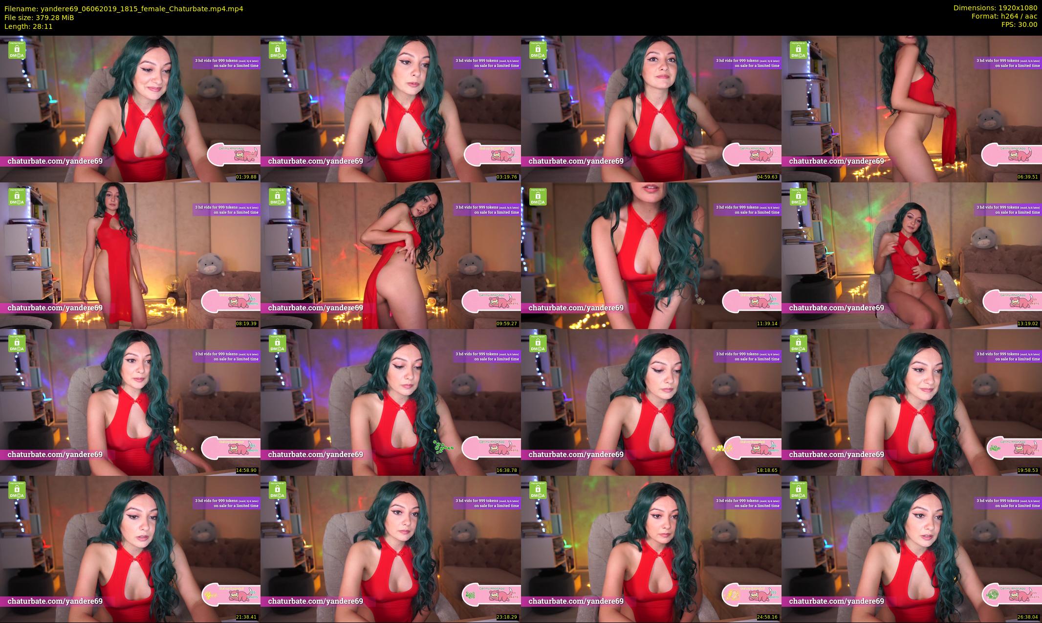 yandere69 — 29 minute Chaturbate female cam show recording, 1080p, Jun 6, 2019
