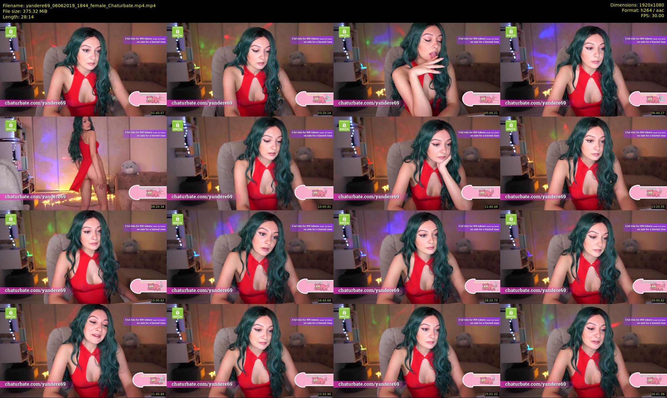 yandere69 — 29 minute Chaturbate female cam show recording, 1080p, Jun 6, 2019