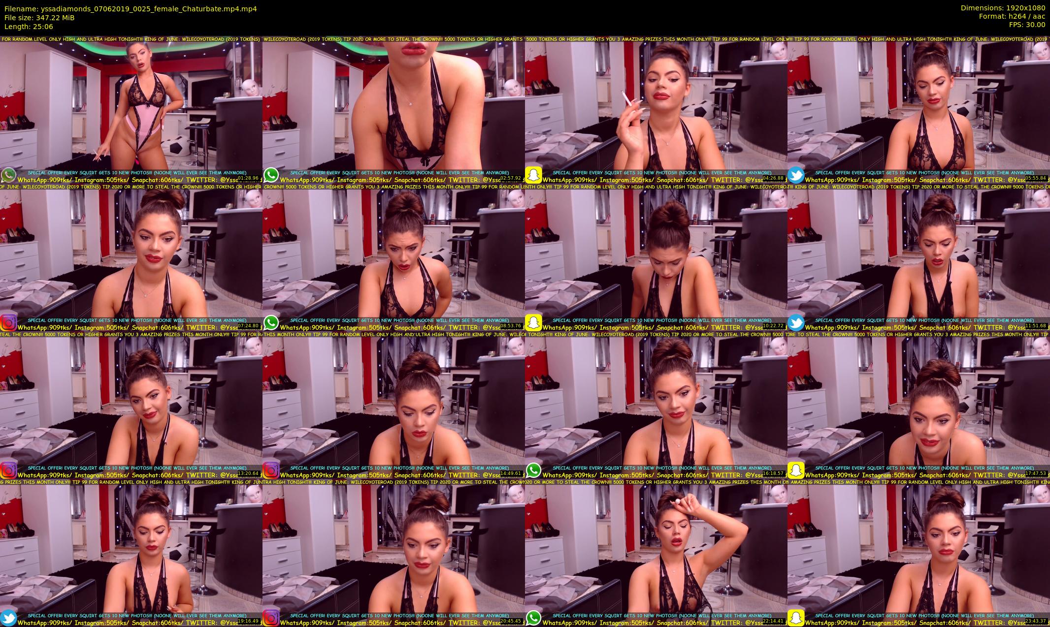 yssadiamonds — 26 minute Chaturbate female cam show recording, 1080p, Jun 7, 2019
