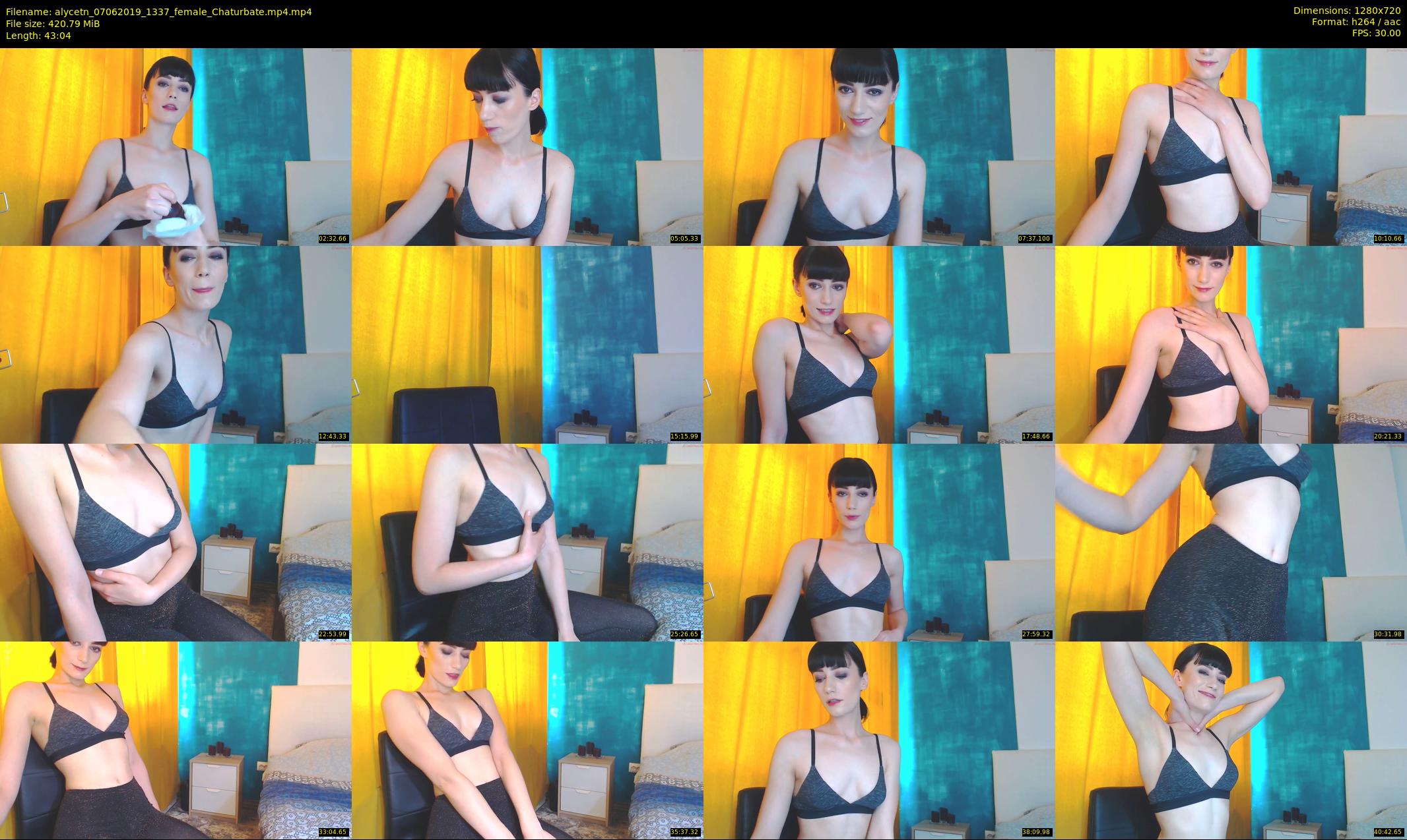 alycetn — 44 minute Chaturbate female cam show recording, 720p, Jun 7, 2019