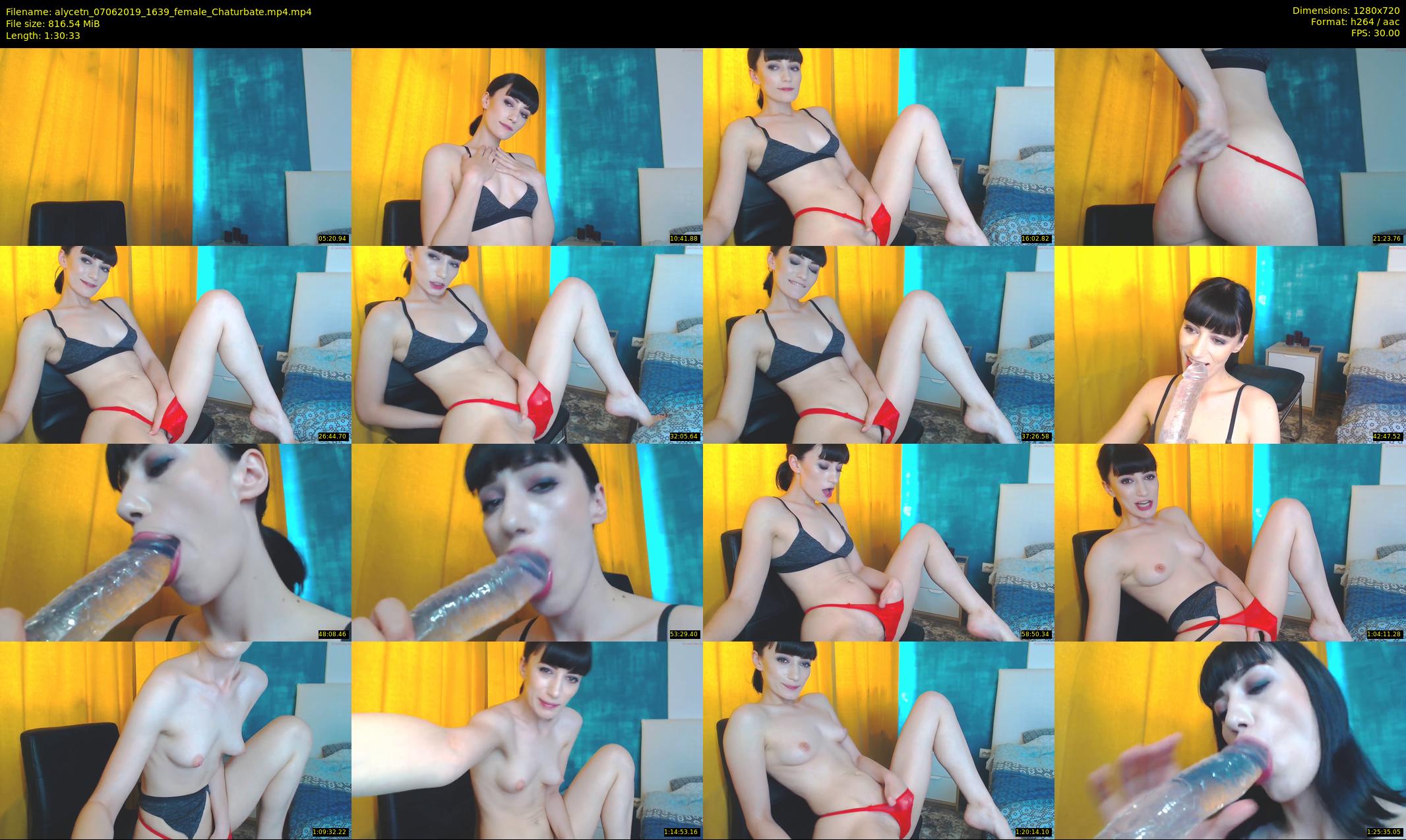 alycetn — 91 minute Chaturbate female cam show recording, 720p, Jun 7, 2019
