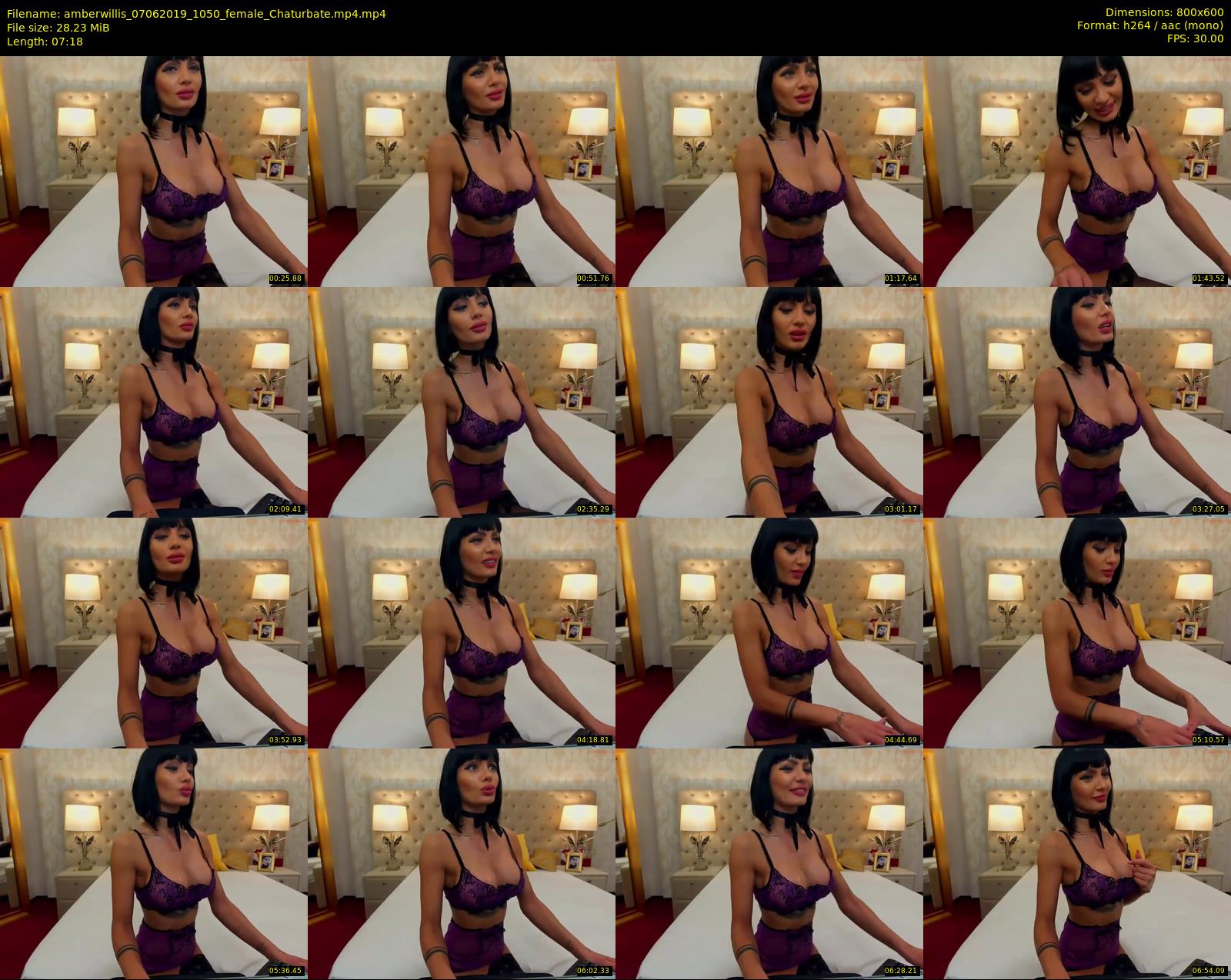 amberwillis — 8 minute Chaturbate female cam show recording, 480p, Jun 7, 2019