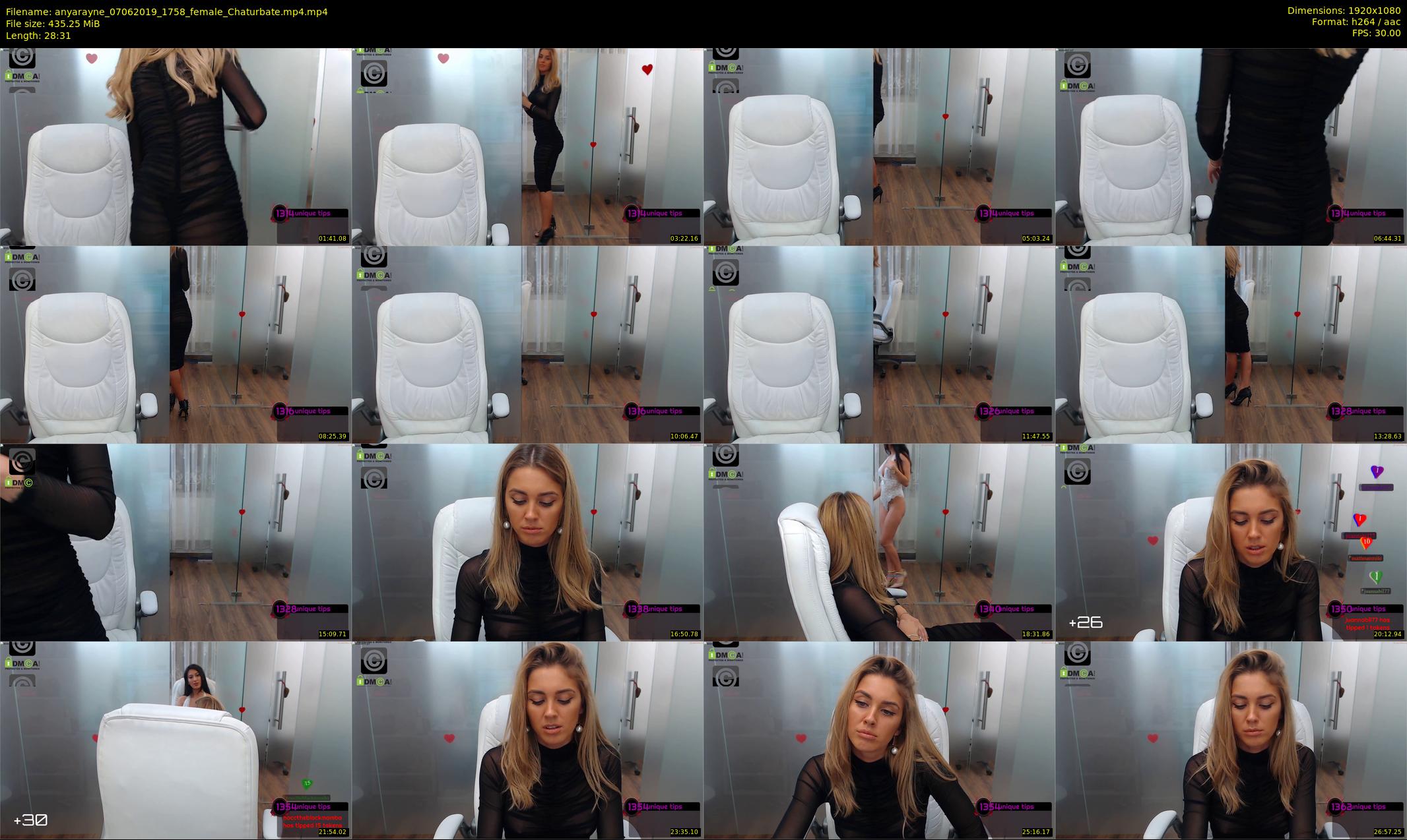 anyarayne — 29 minute Chaturbate female cam show recording, 1080p, Jun 7, 2019