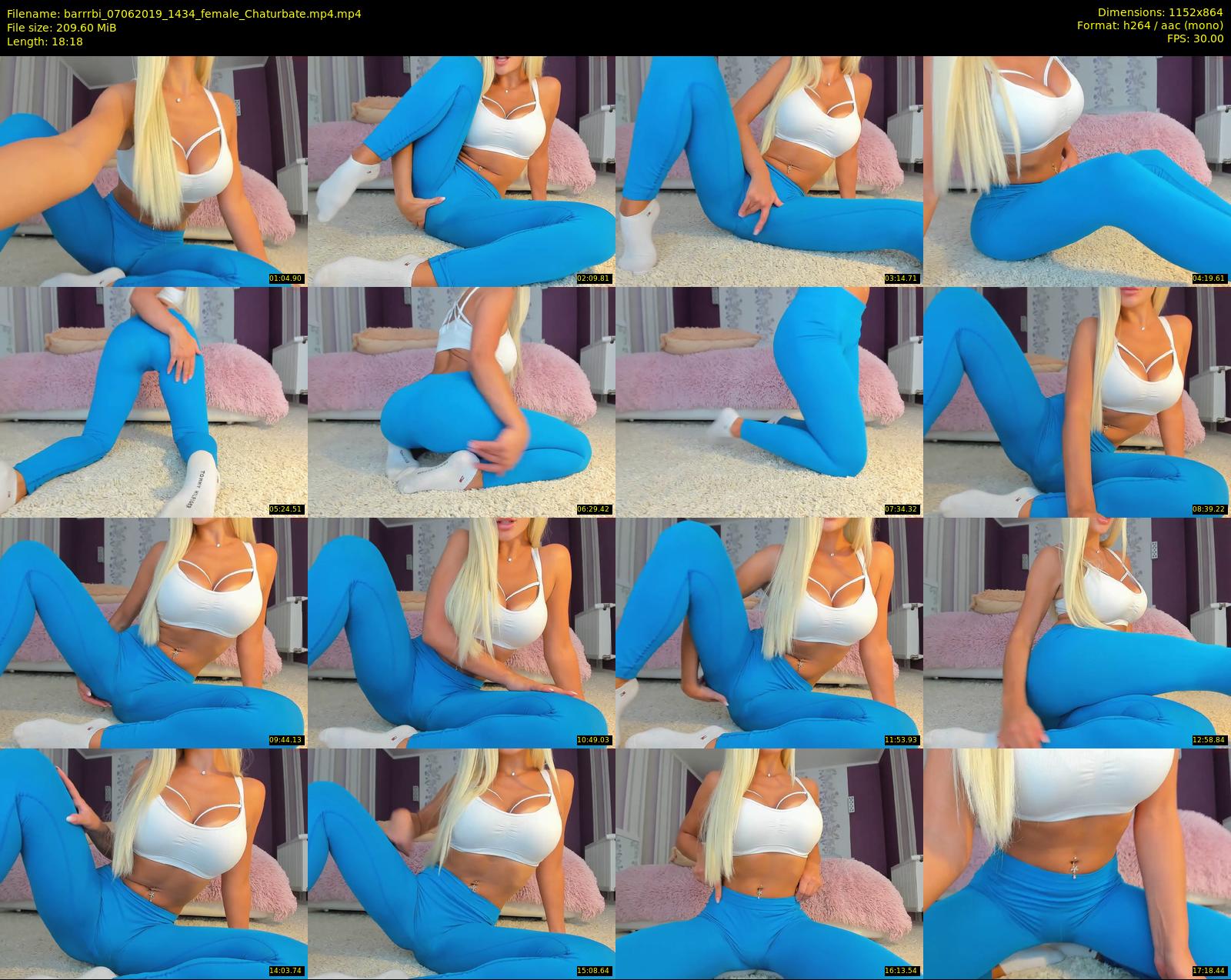barrrbi — 19 minute Chaturbate female cam show recording, 720p, Jun 7, 2019