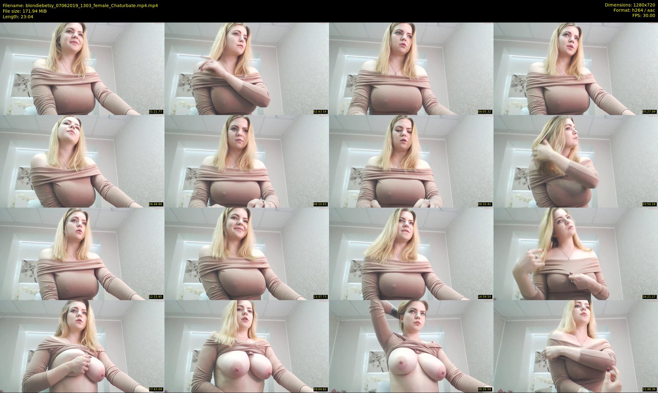 blondiebetsy — 24 minute Chaturbate female cam show recording, 720p, Jun 7, 2019