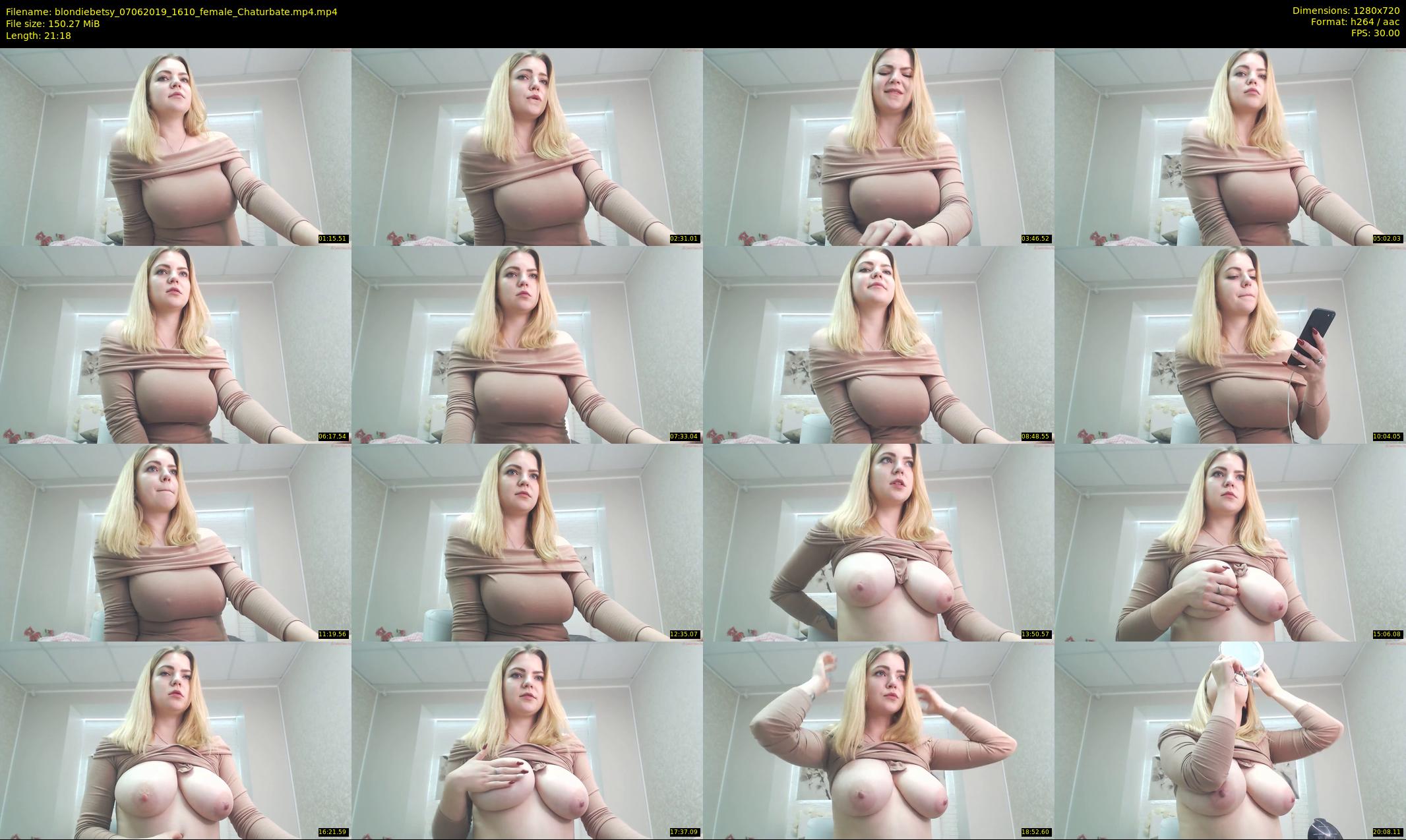 blondiebetsy — 22 minute Chaturbate female cam show recording, 720p, Jun 7, 2019