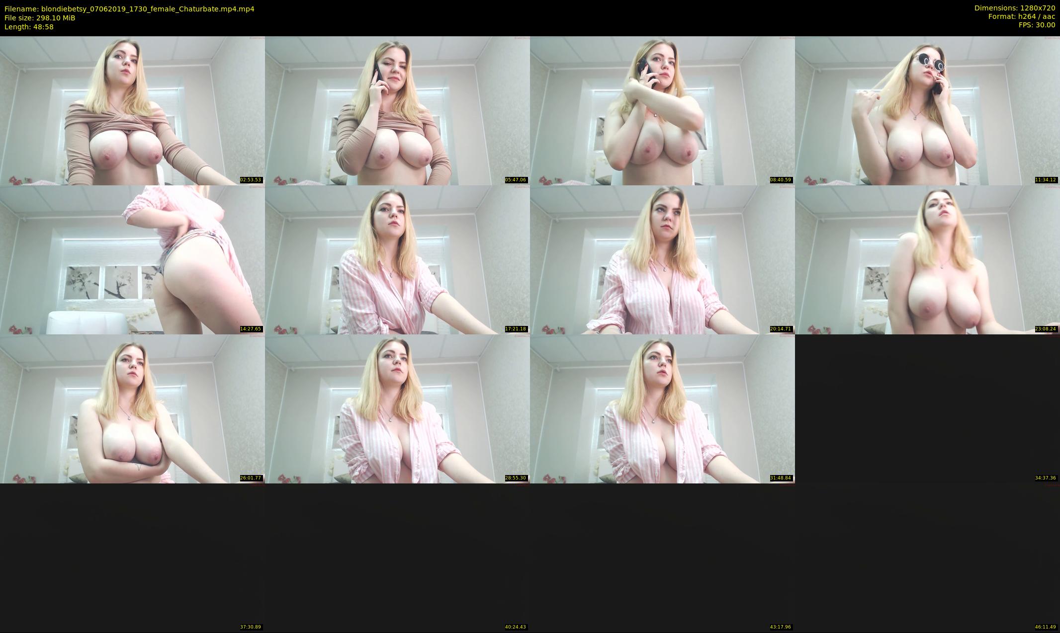 blondiebetsy — 49 minute Chaturbate female cam show recording, 720p, Jun 7, 2019