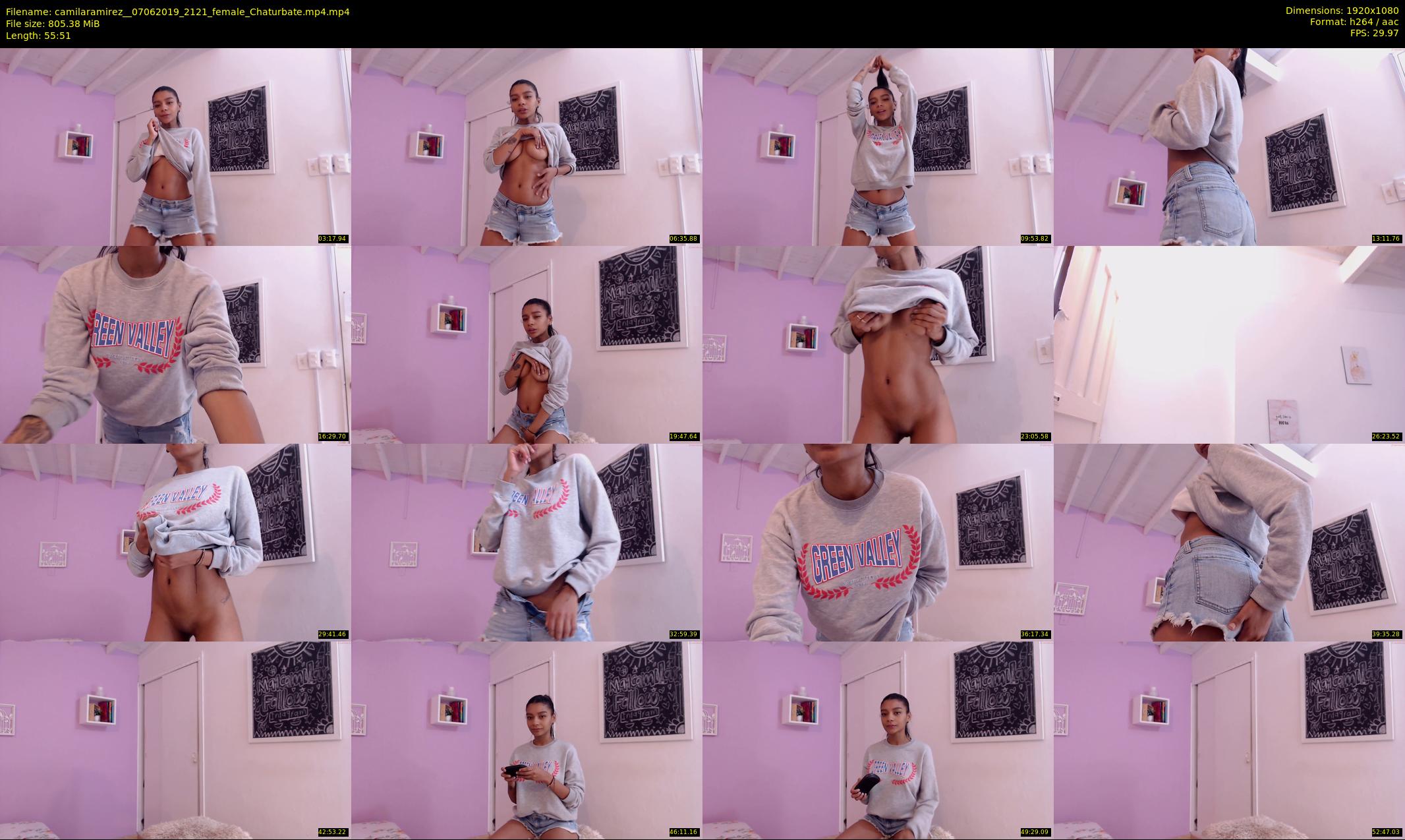 camilaramirez_ — 56 minute Chaturbate female cam show recording, 1080p, Jun 7, 2019