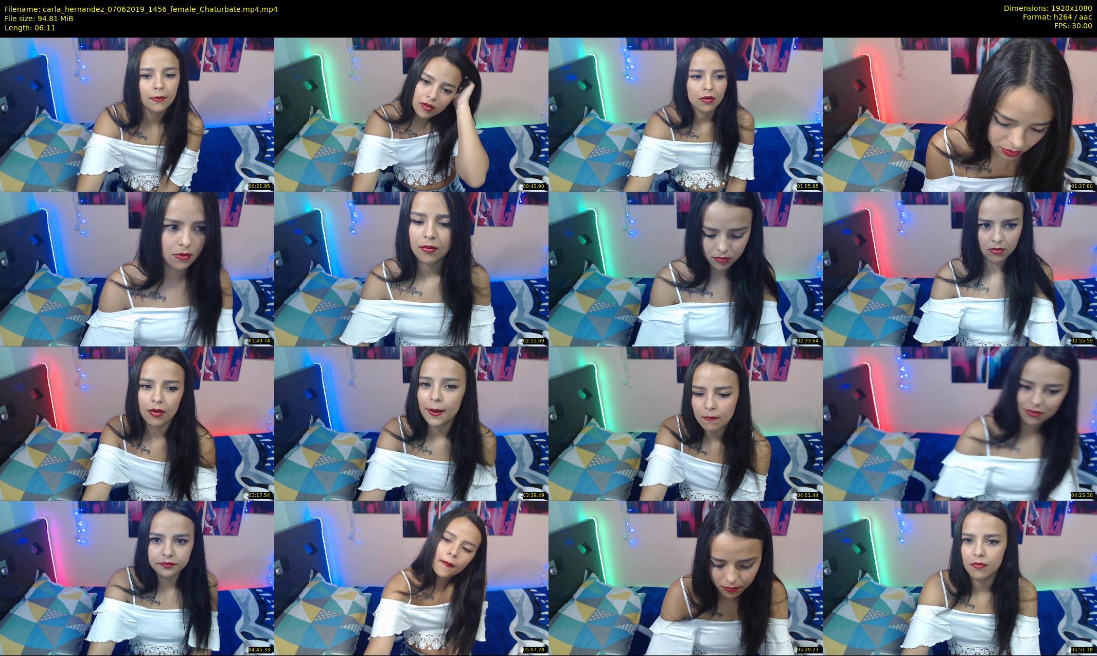 carla_hernandez — 7 minute Chaturbate female cam show recording, 1080p, Jun 7, 2019