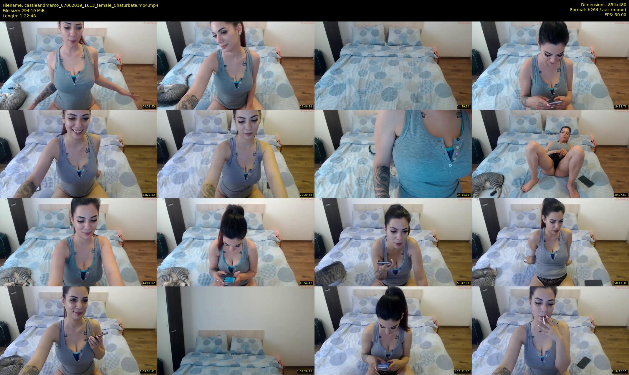 cassieandmarco — 83 minute Chaturbate female cam show recording, 480p, Jun 7, 2019