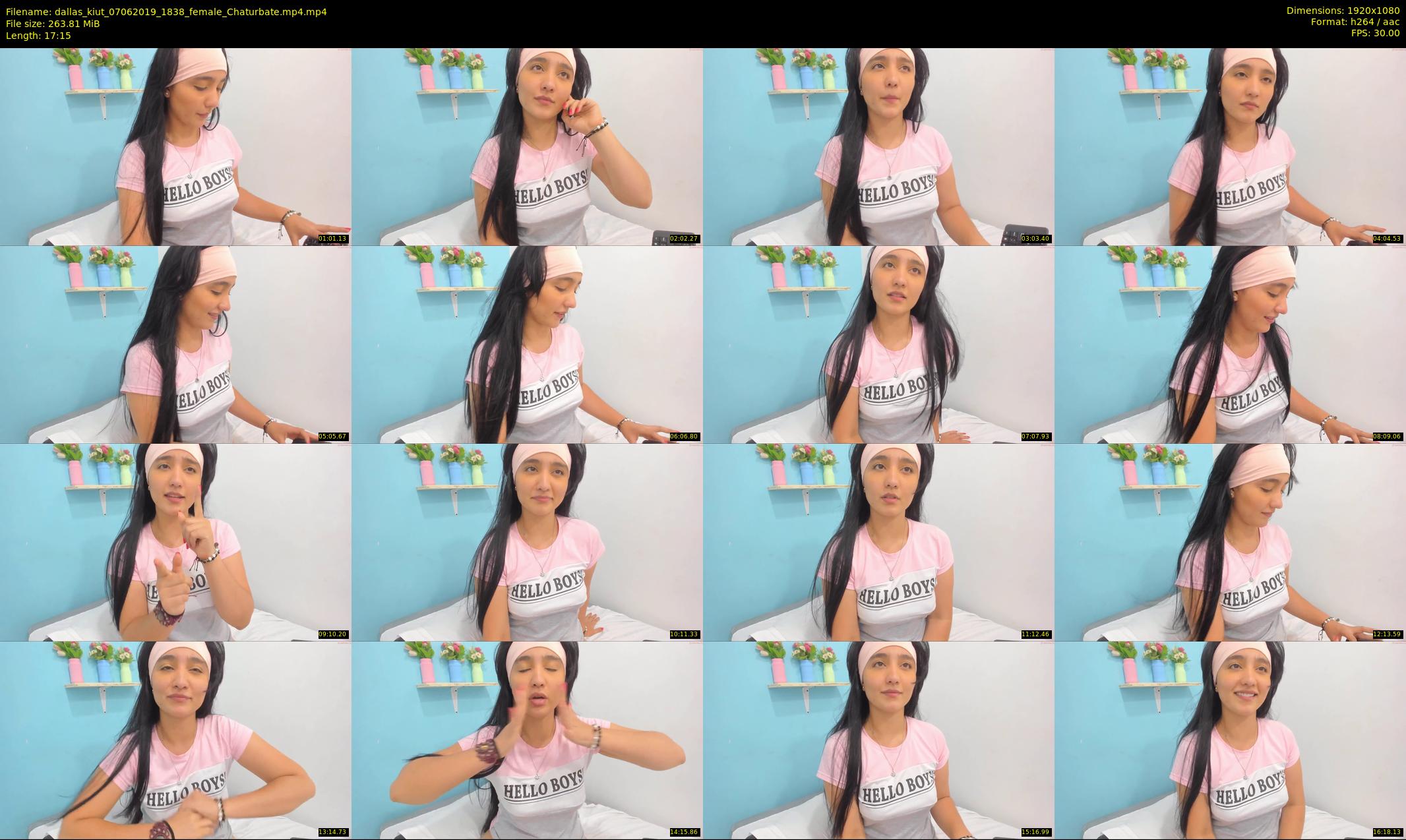 dallas_kiut — 18 minute Chaturbate female cam show recording, 1080p, Jun 7, 2019