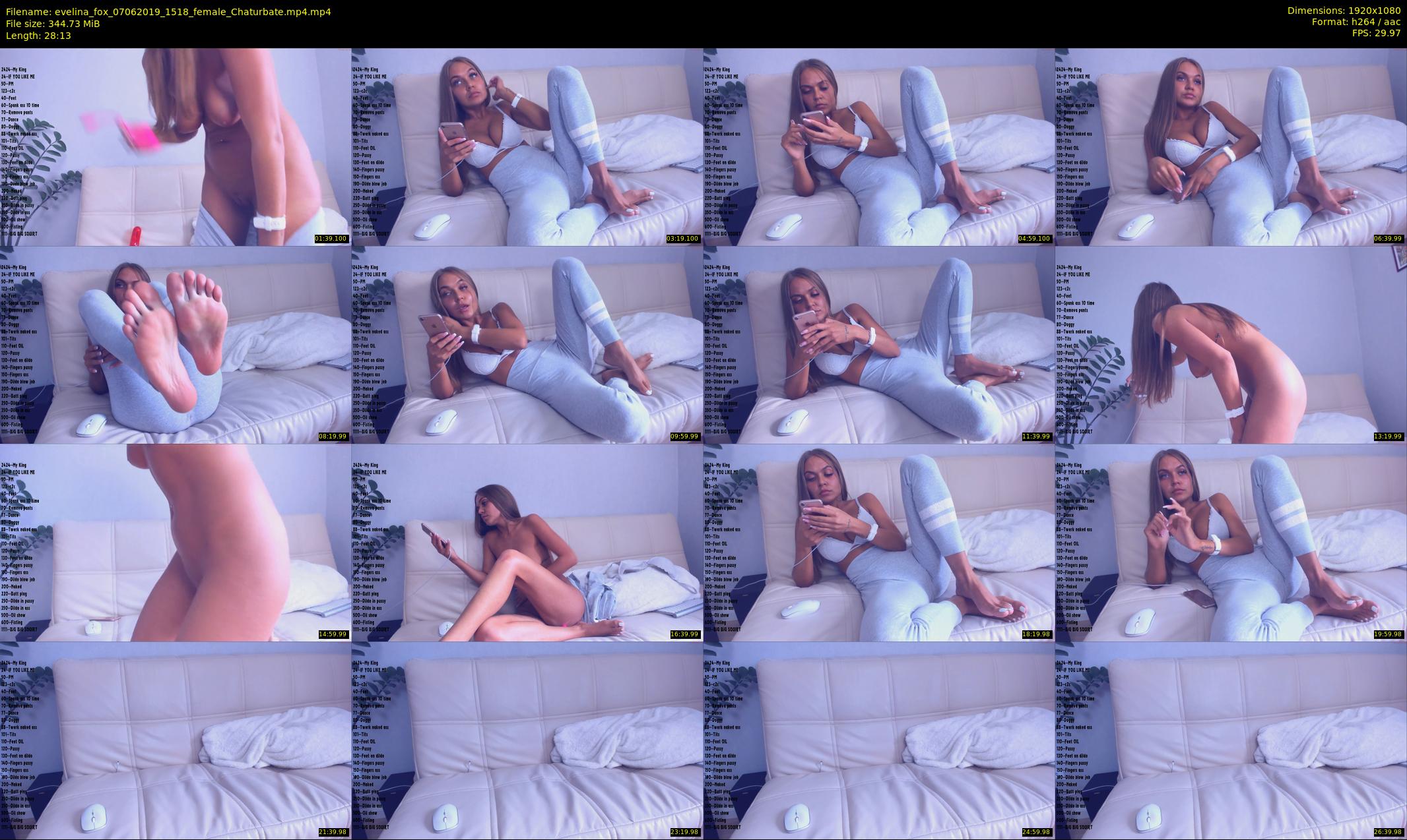 evelina_fox — 29 minute Chaturbate female cam show recording, 1080p, Jun 7, 2019
