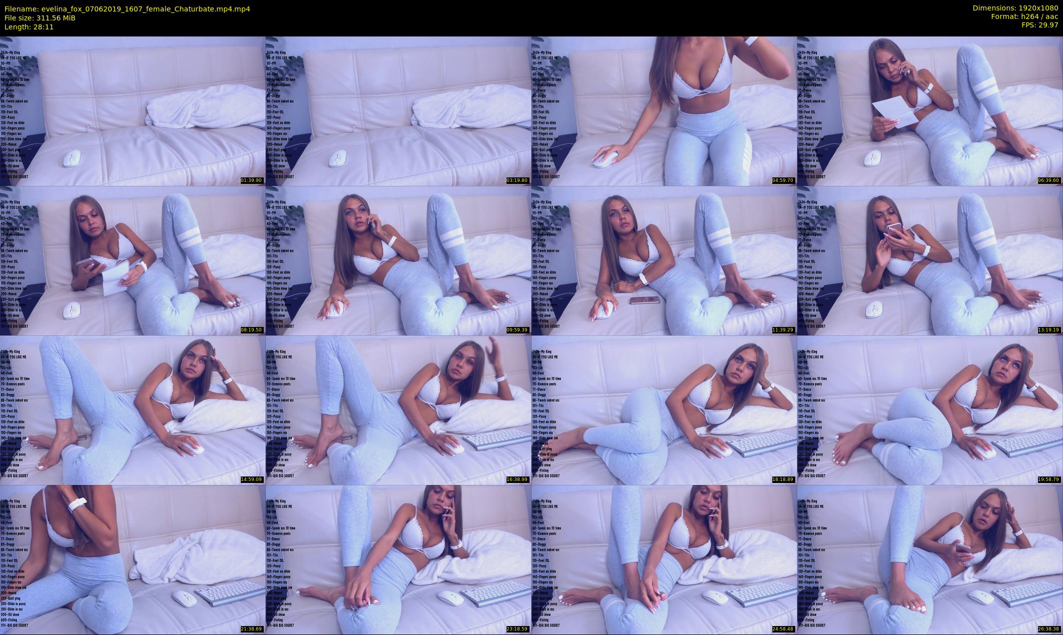 evelina_fox — 29 minute Chaturbate female cam show recording, 1080p, Jun 7, 2019