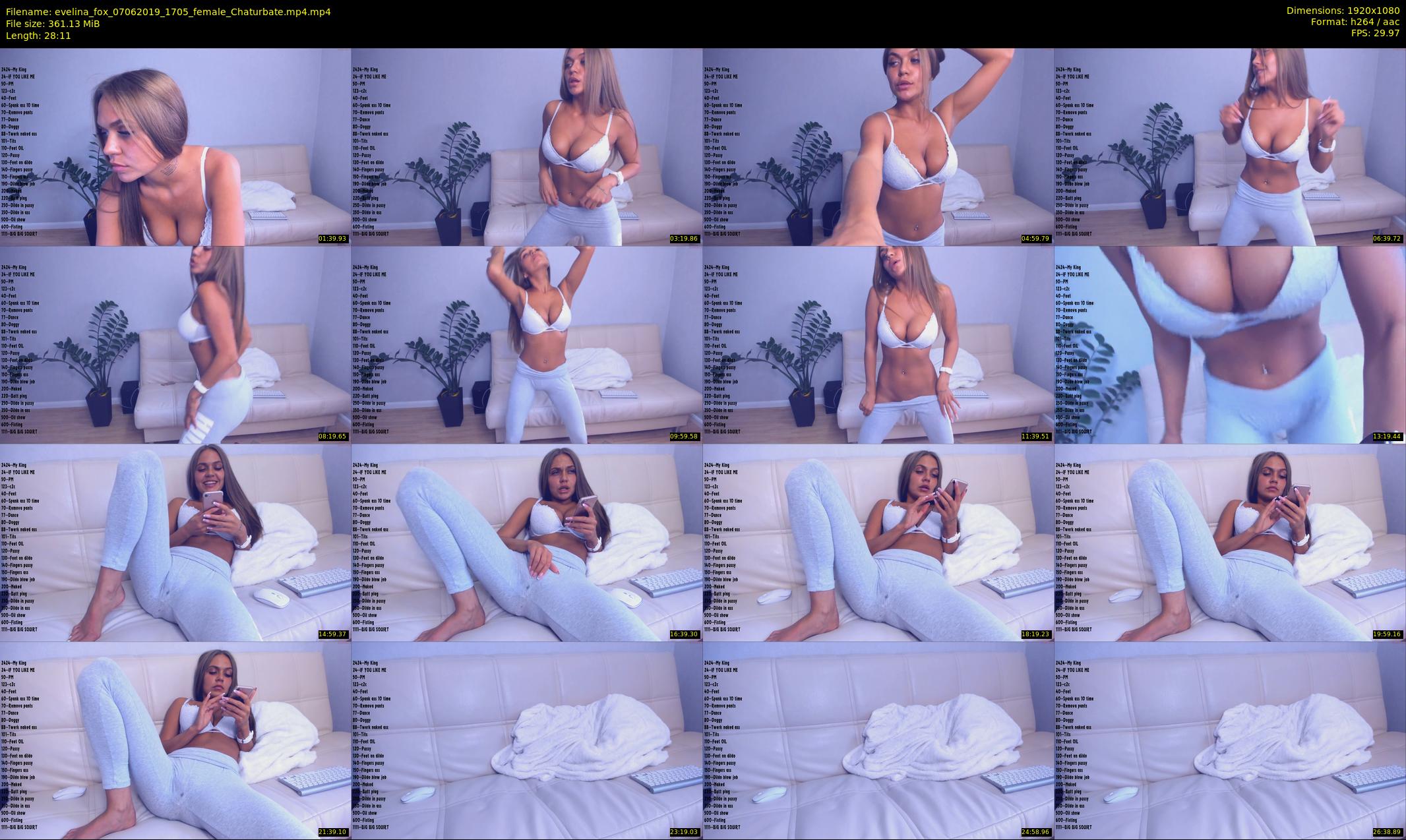 evelina_fox — 29 minute Chaturbate female cam show recording, 1080p, Jun 7, 2019