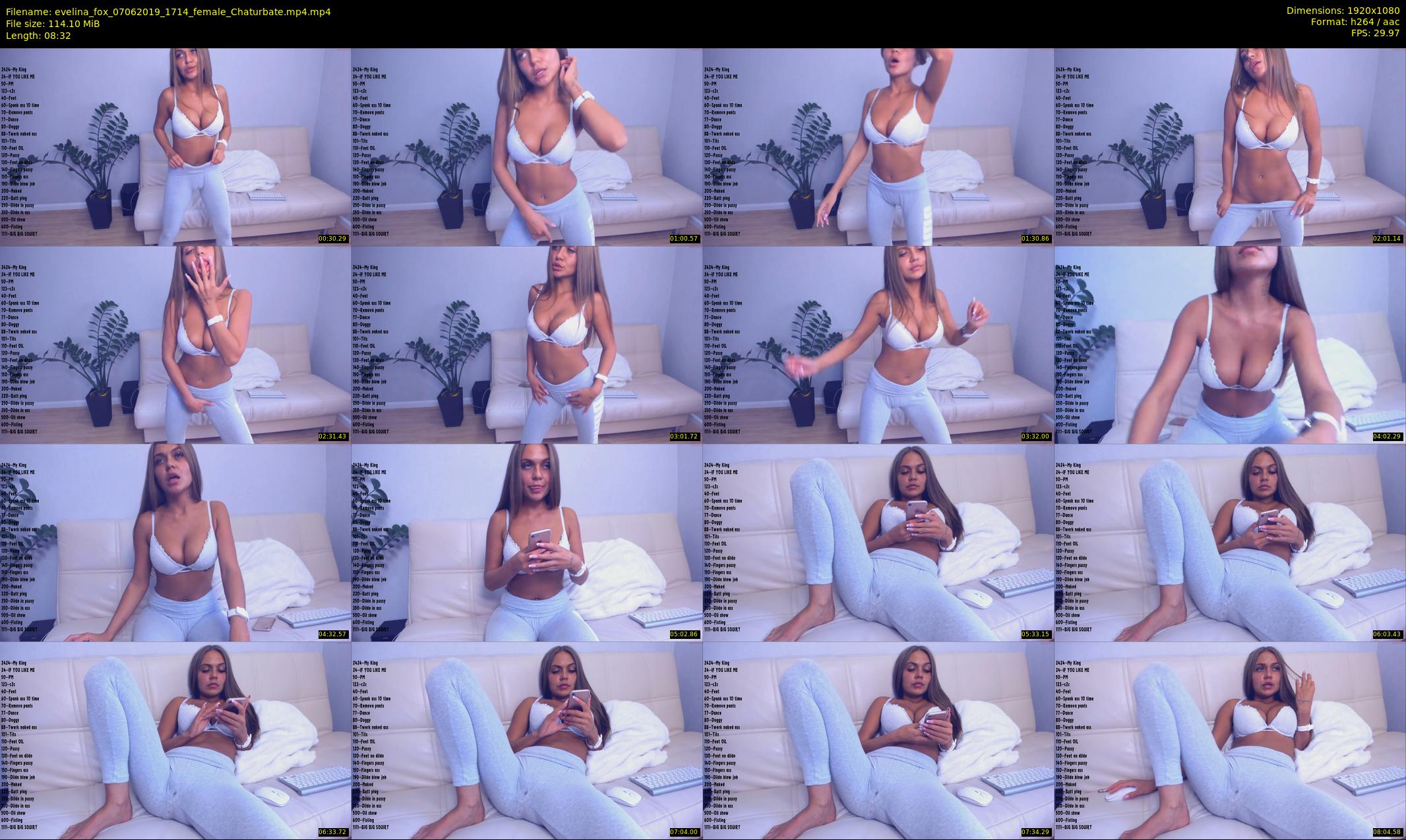 evelina_fox — 9 minute Chaturbate female cam show recording, 1080p, Jun 7, 2019