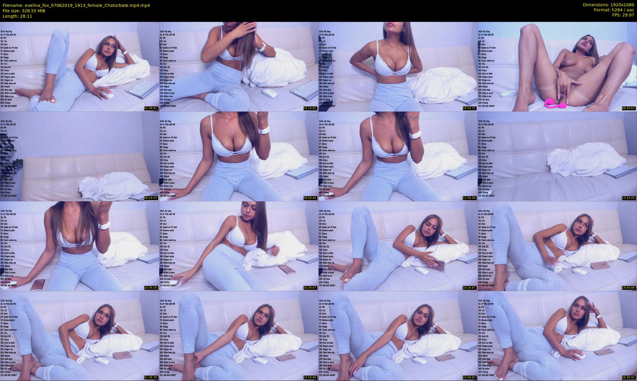 evelina_fox — 29 minute Chaturbate female cam show recording, 1080p, Jun 7, 2019